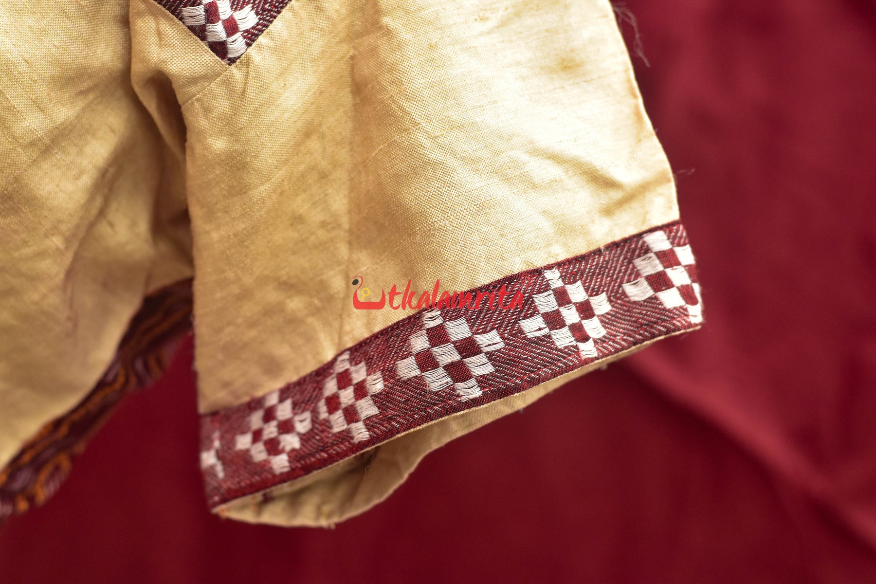 Maroon Half Half (Blouse)