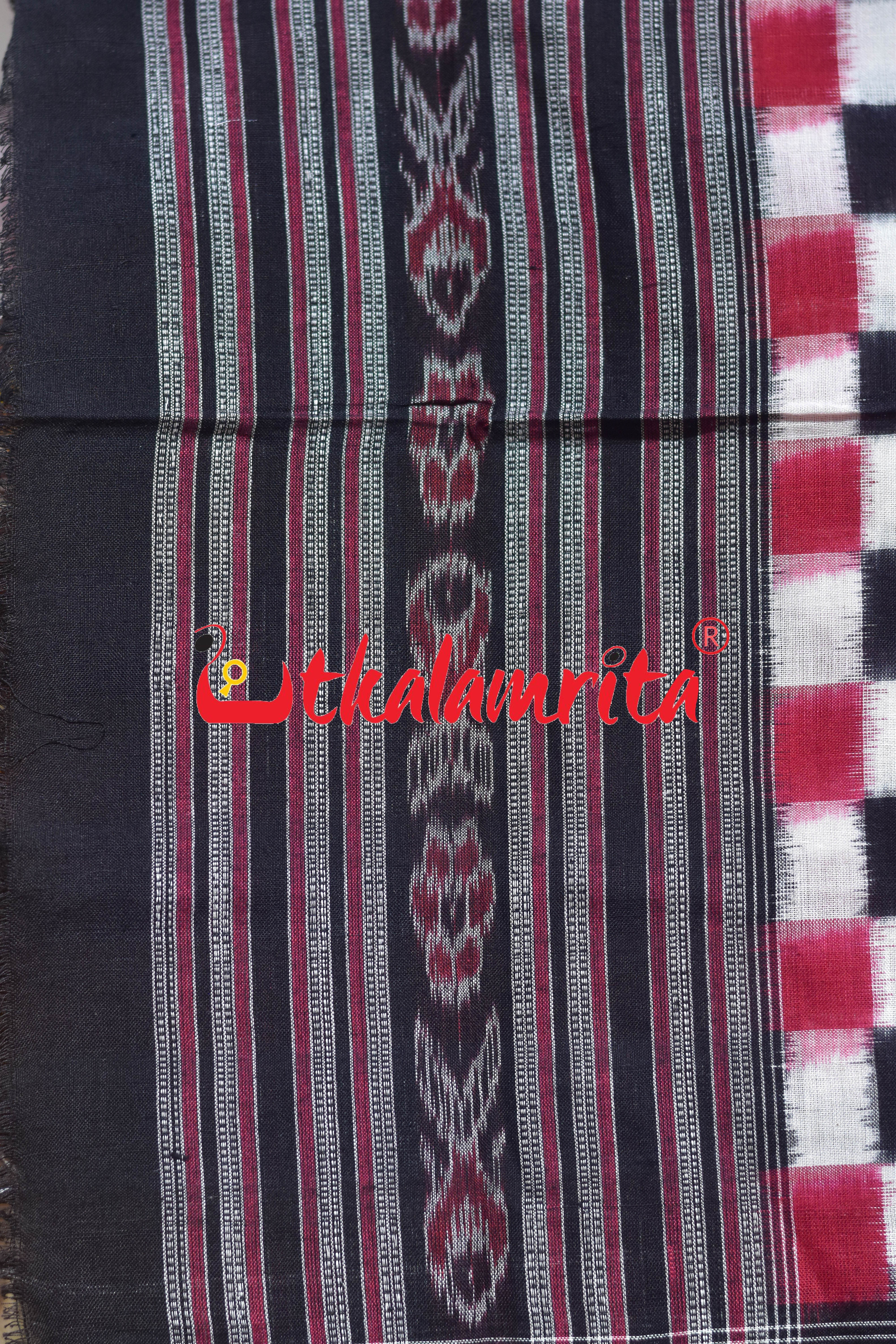 Red Total Pasapali Sambalpuri (Stole)