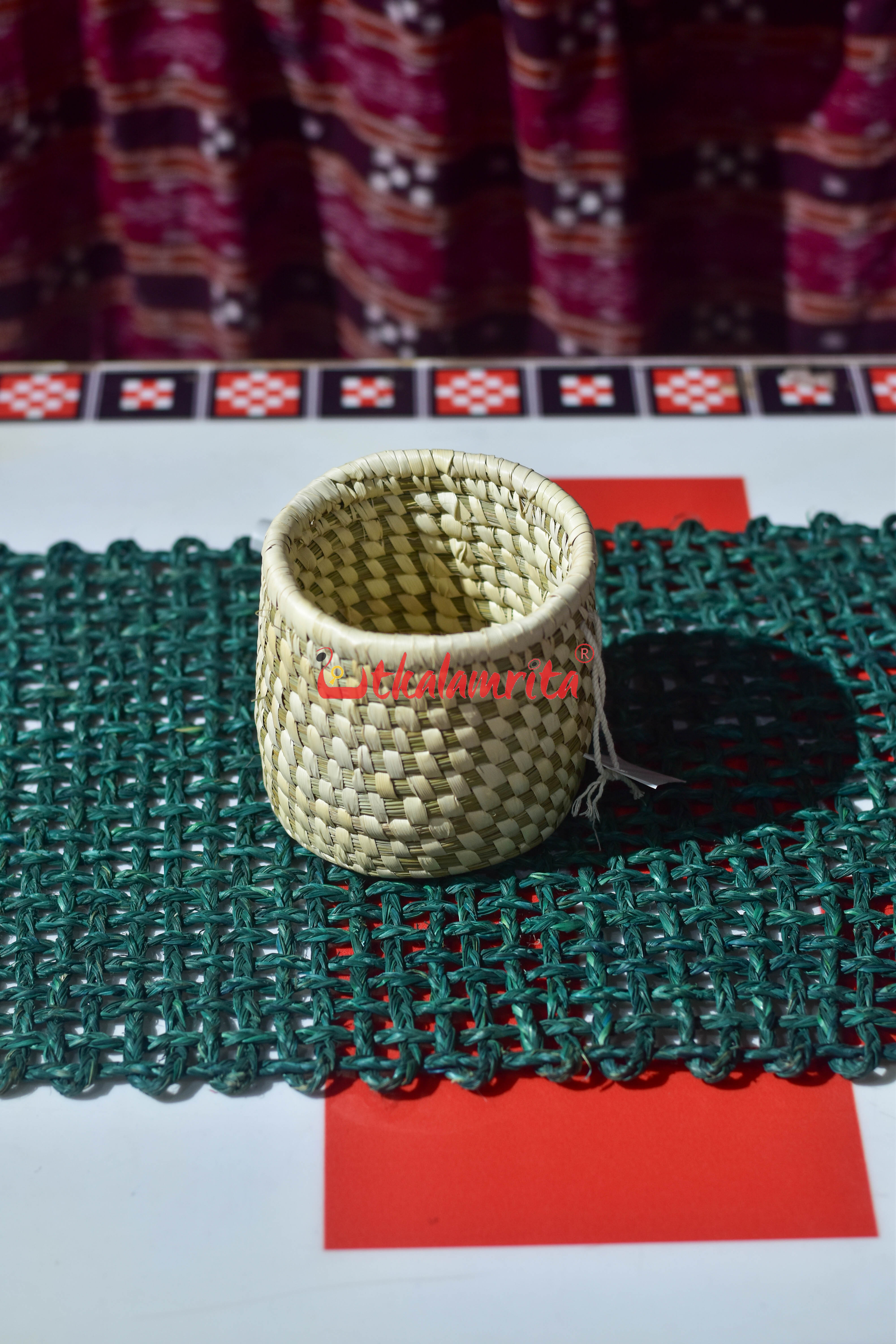 Sabai Grass Jali Mat Single Layer (Deep Green)