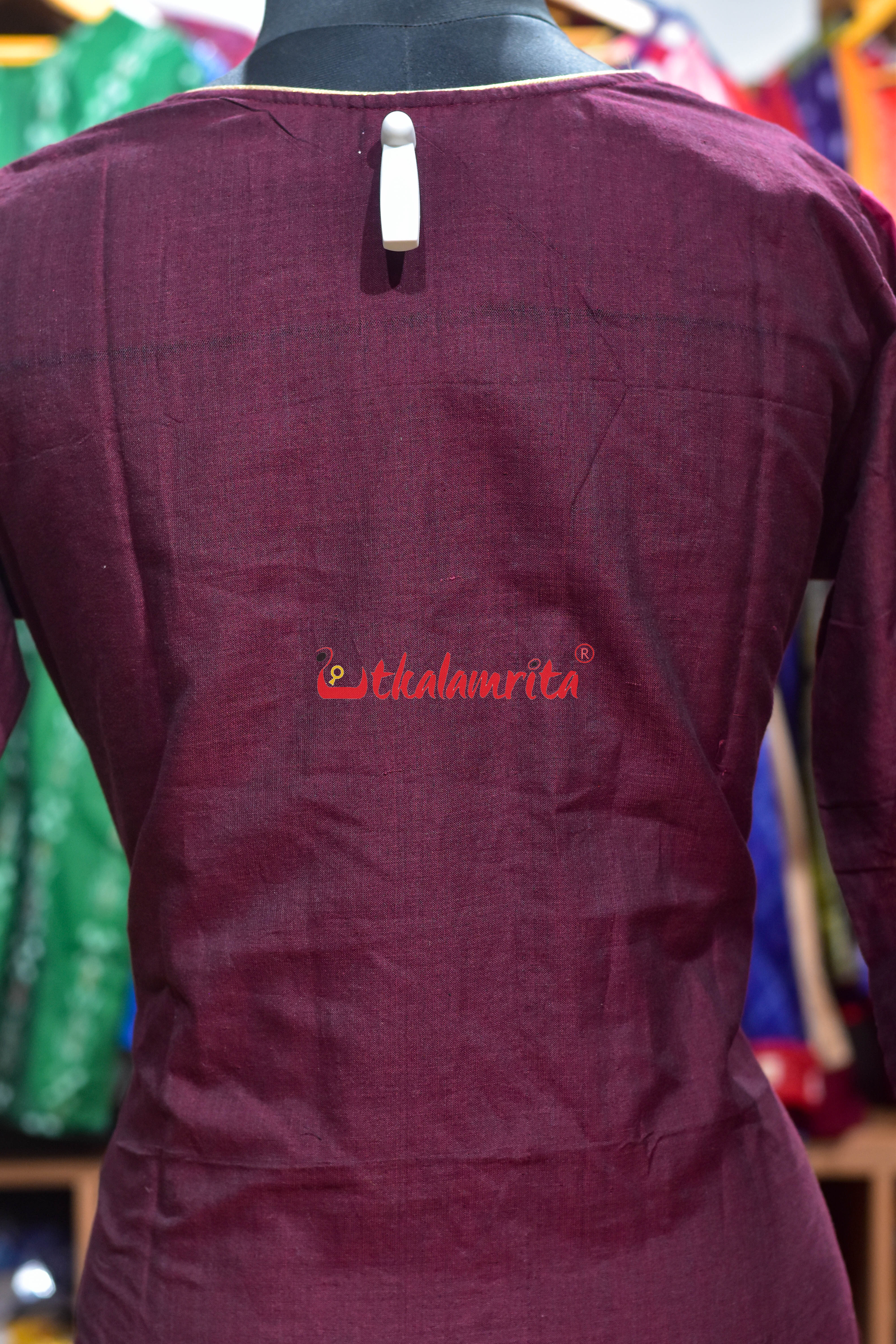 Maroon Ikat Harmony (Ladies Kurti)