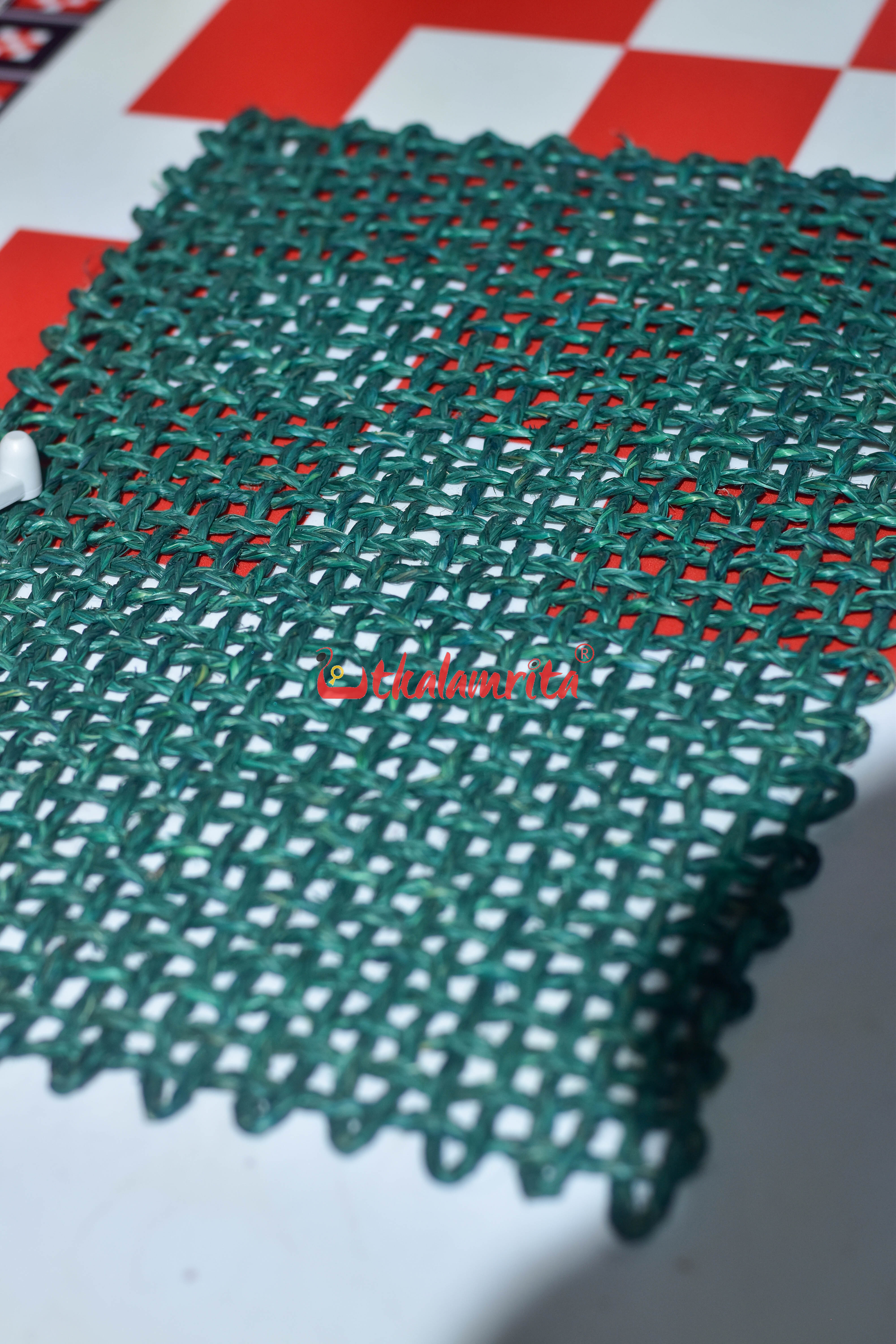 Sabai Grass Jali Mat Single Layer (Deep Green)