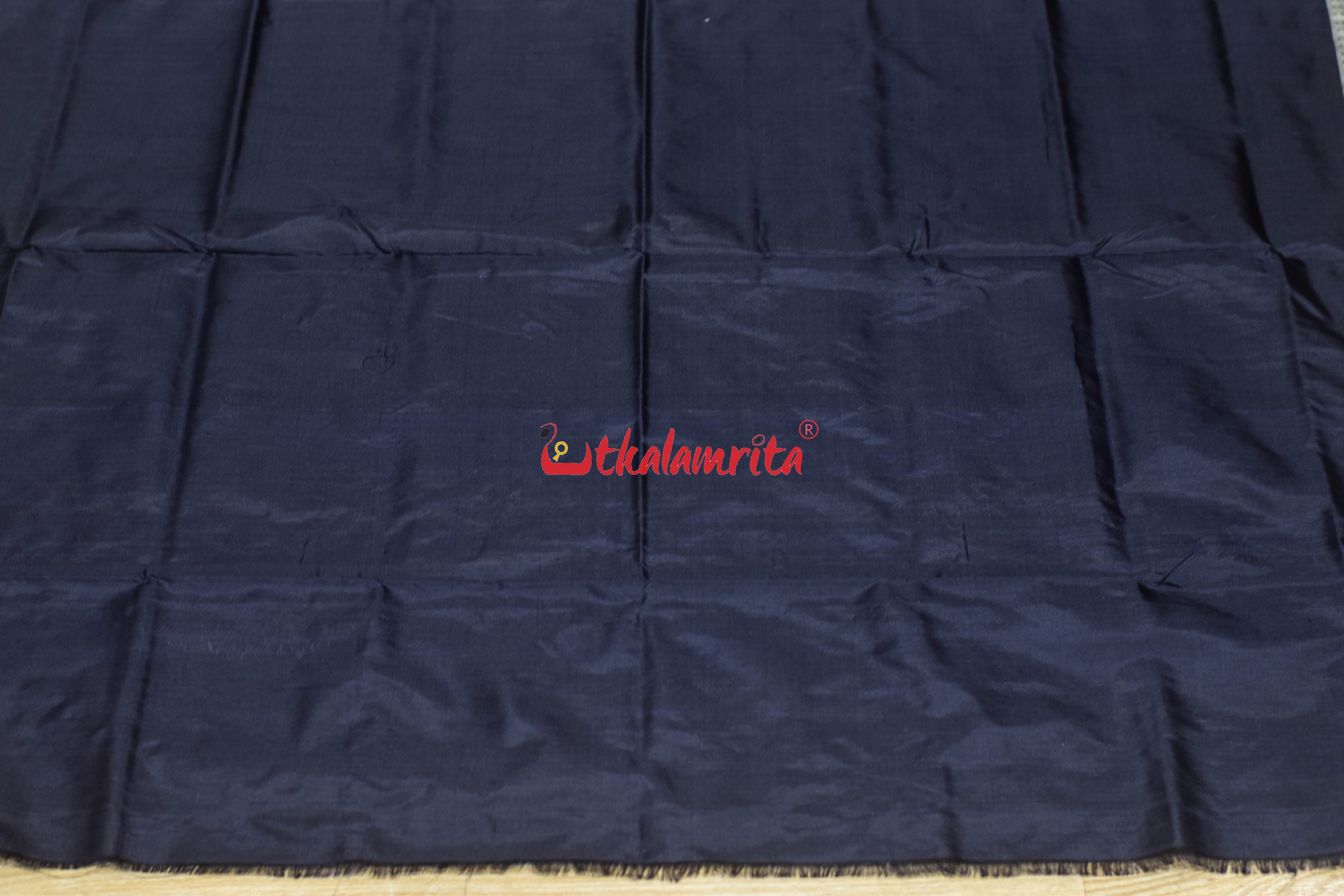 Red Black Body Mukuta Bomkai Silk Saree