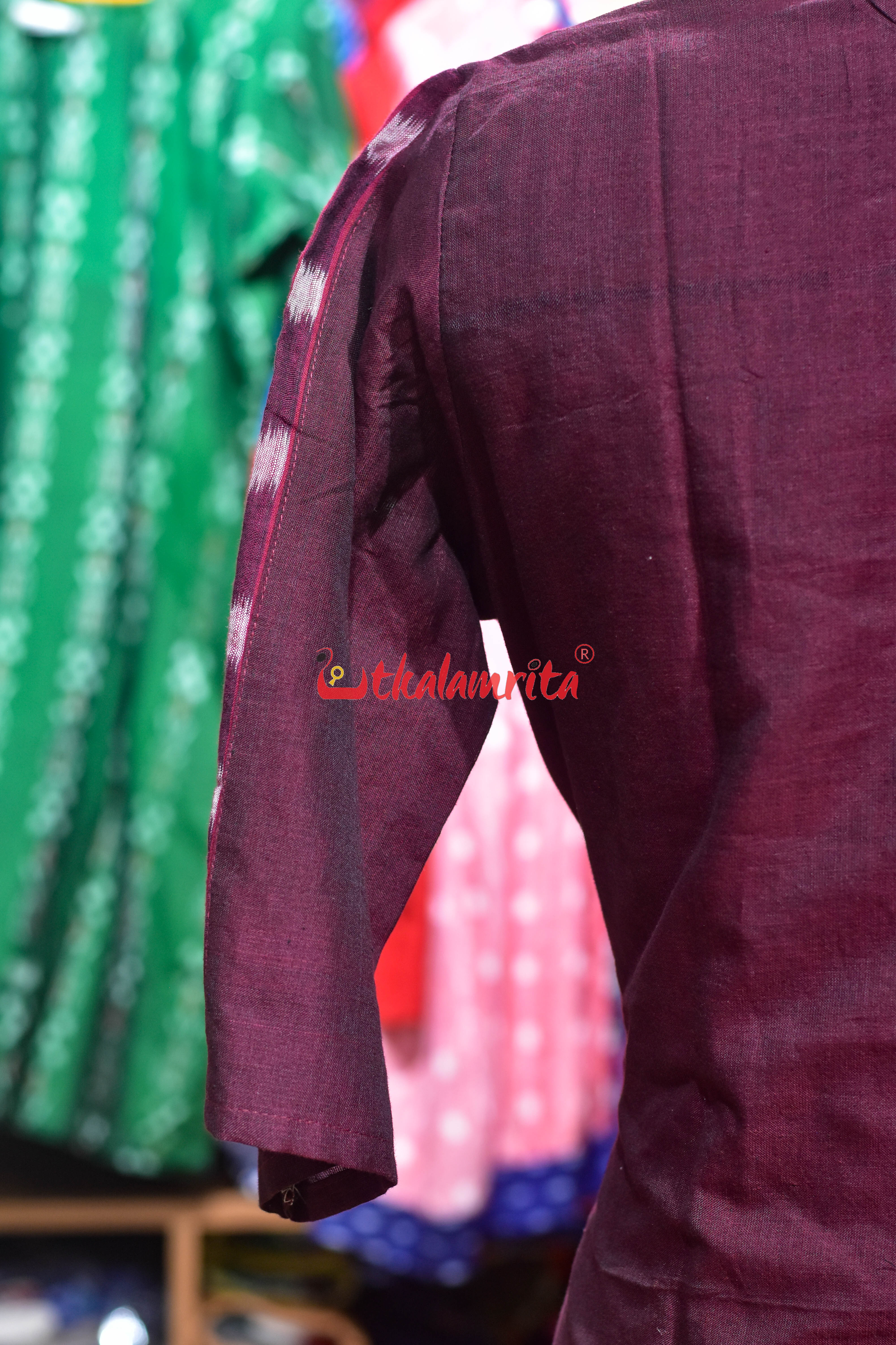 Maroon Ikat Harmony (Ladies Kurti)