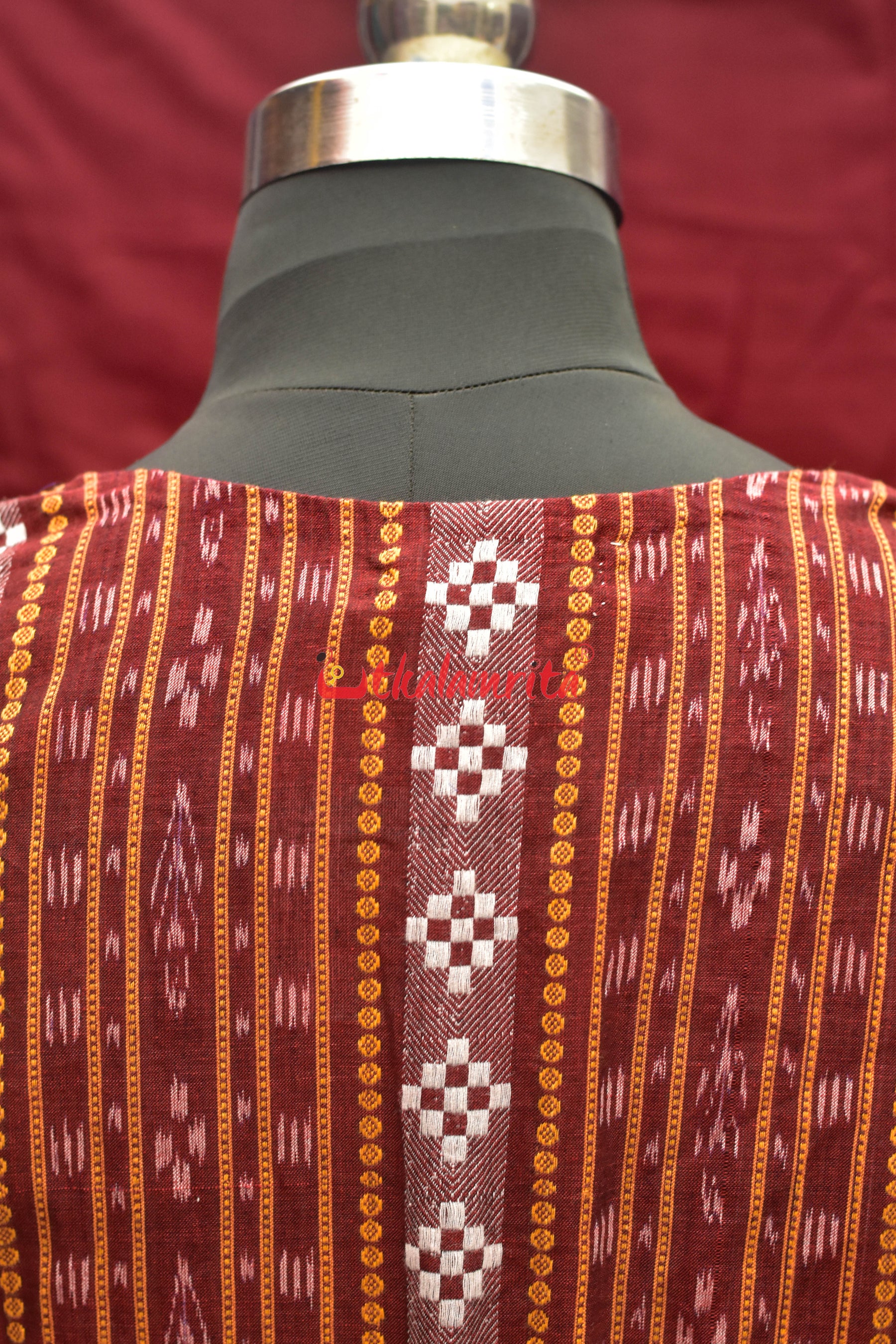 Maroon Half Half (Blouse)