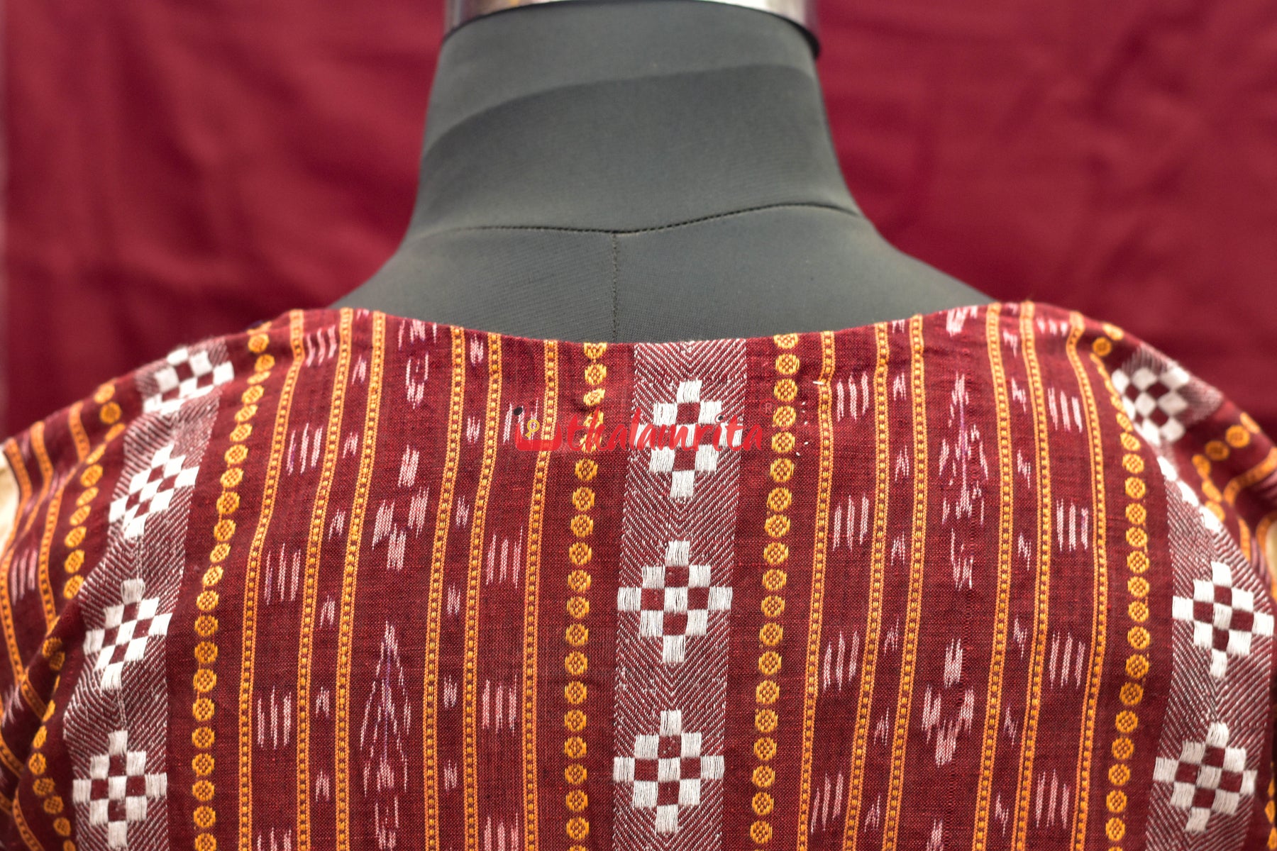 Maroon Half Half (Blouse)