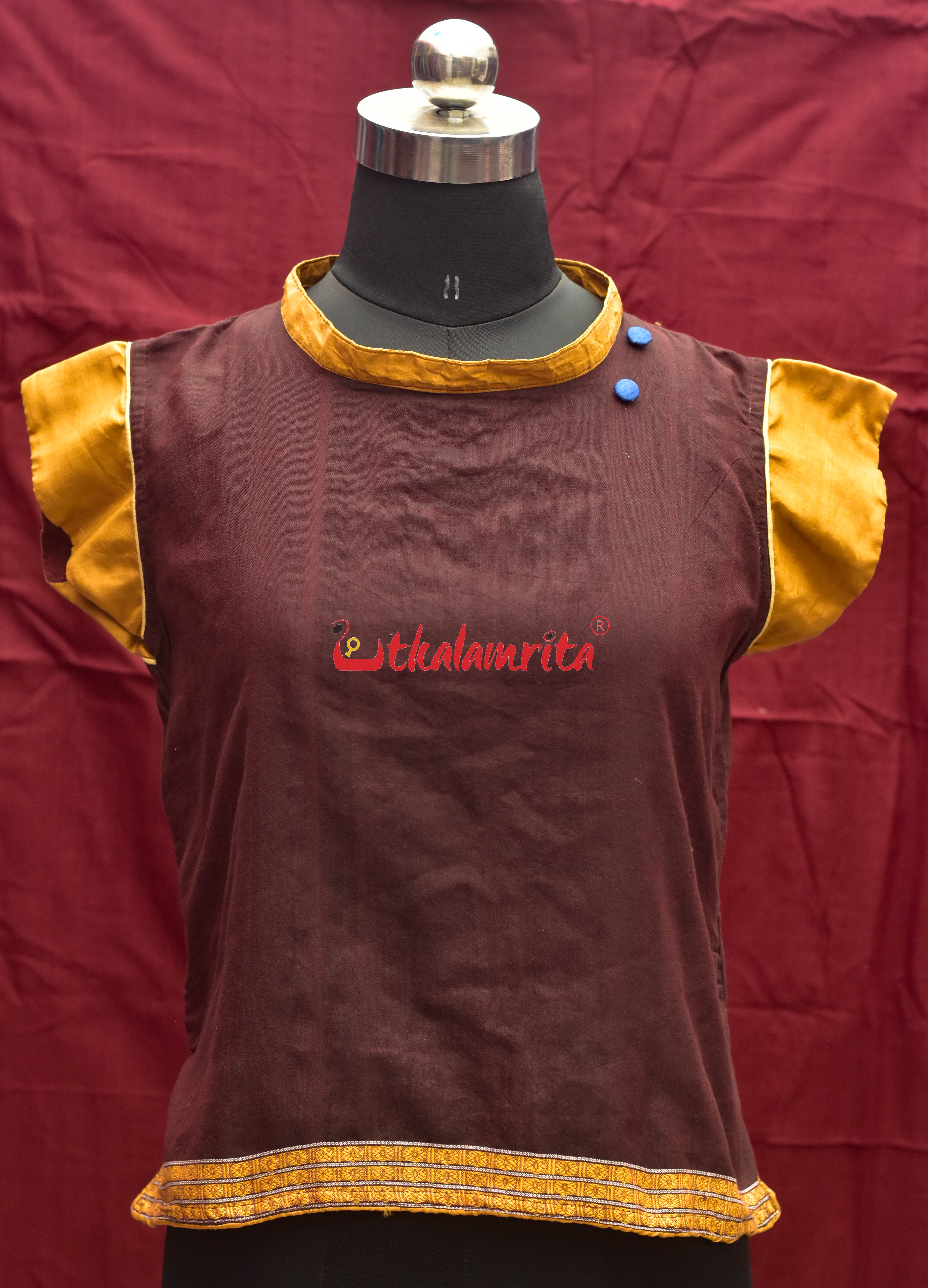 Coffee Mustard Rudraksha (Ladies Top)
