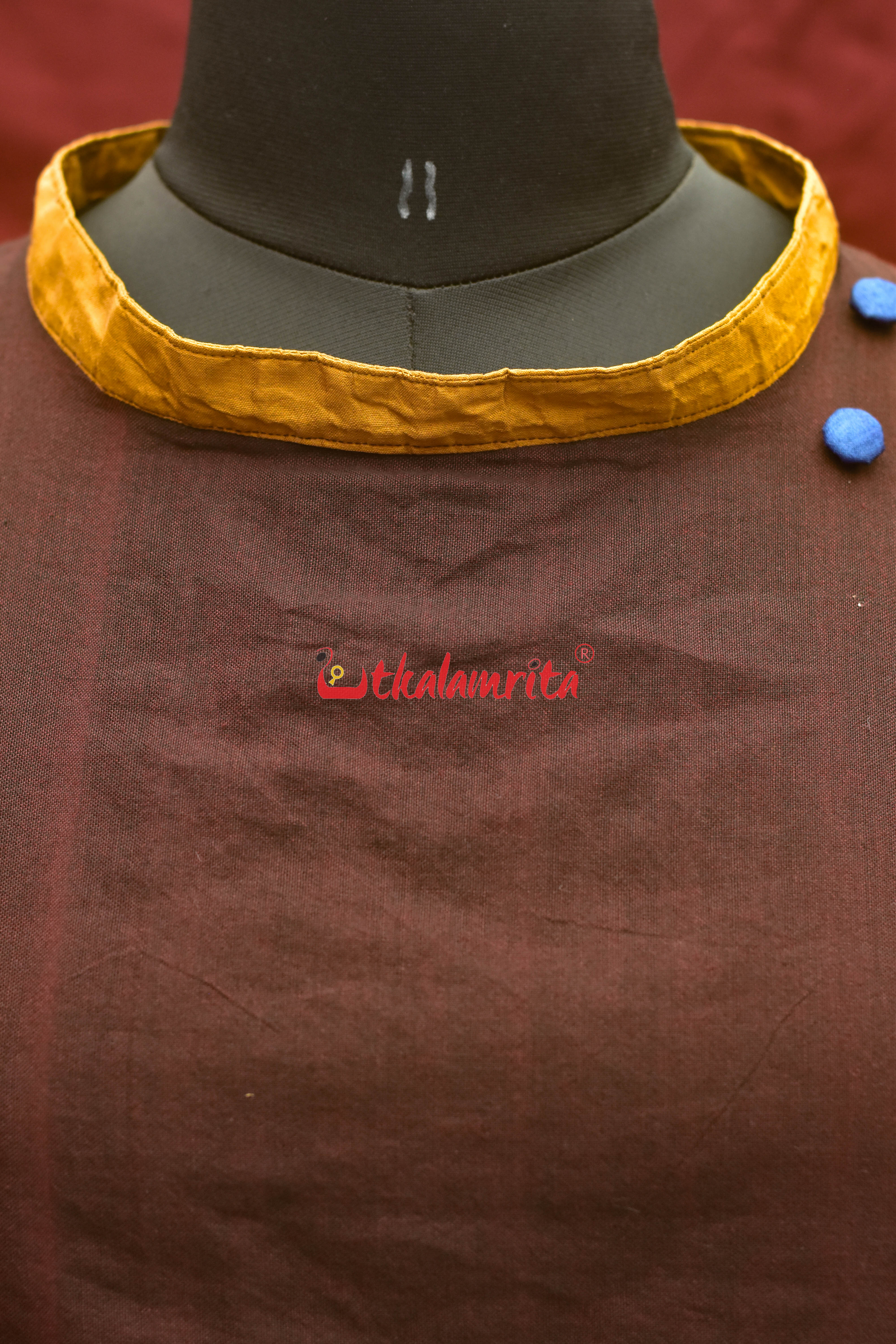 Coffee Mustard Rudraksha (Ladies Top)