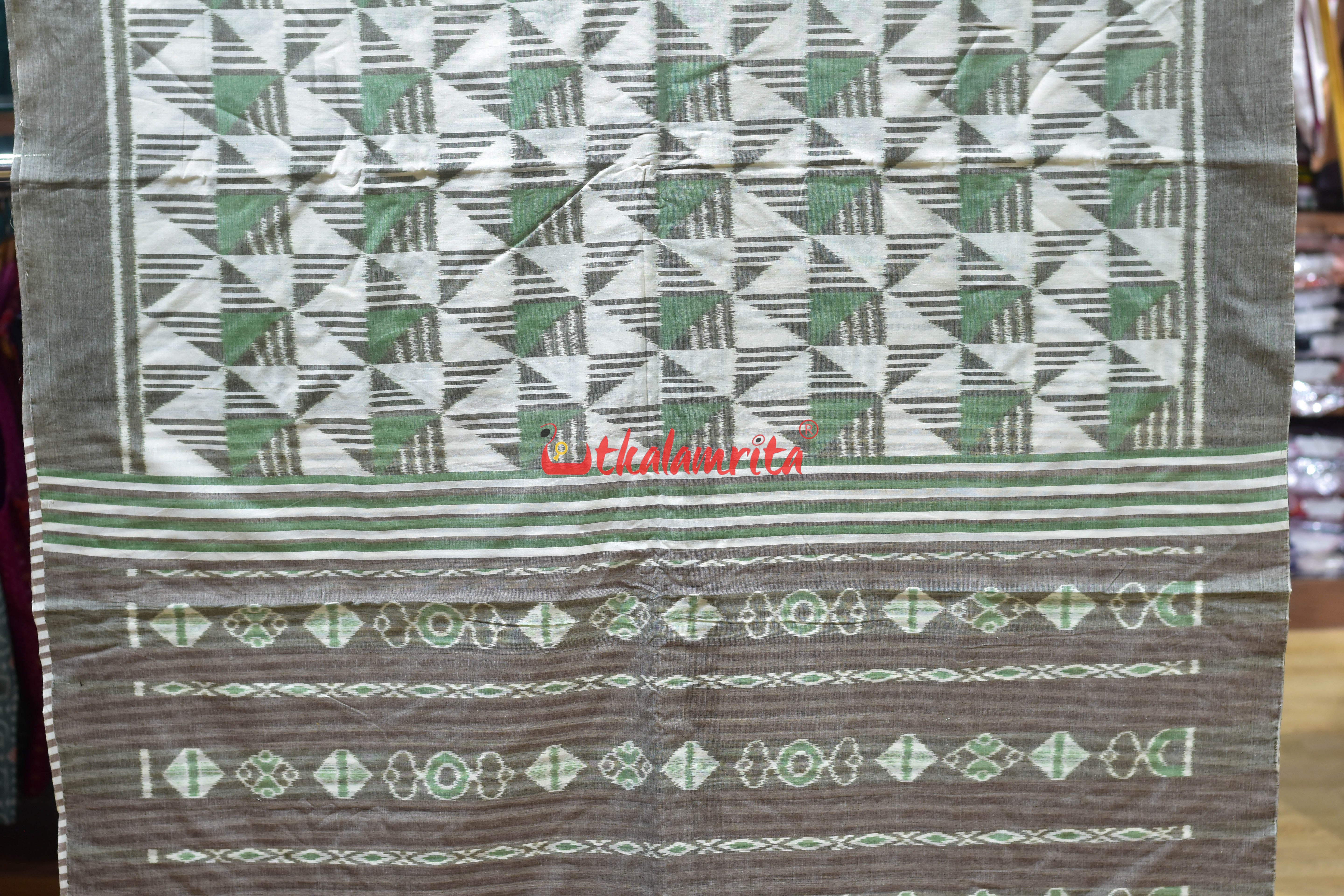 Contemporary Pataka Khandua Cotton Saree