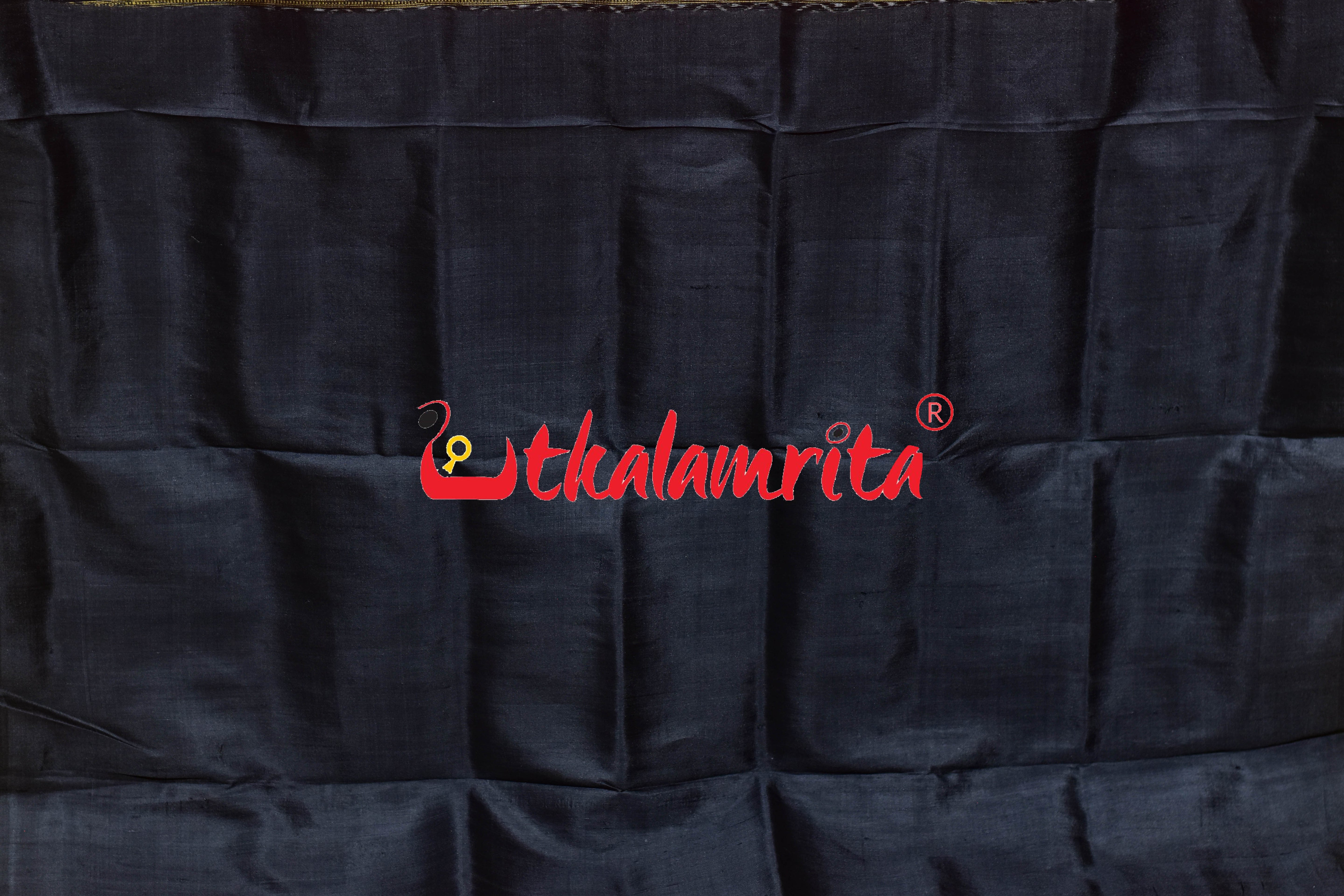 Red Dongria Border Animal Anchal Khandua Silk Saree