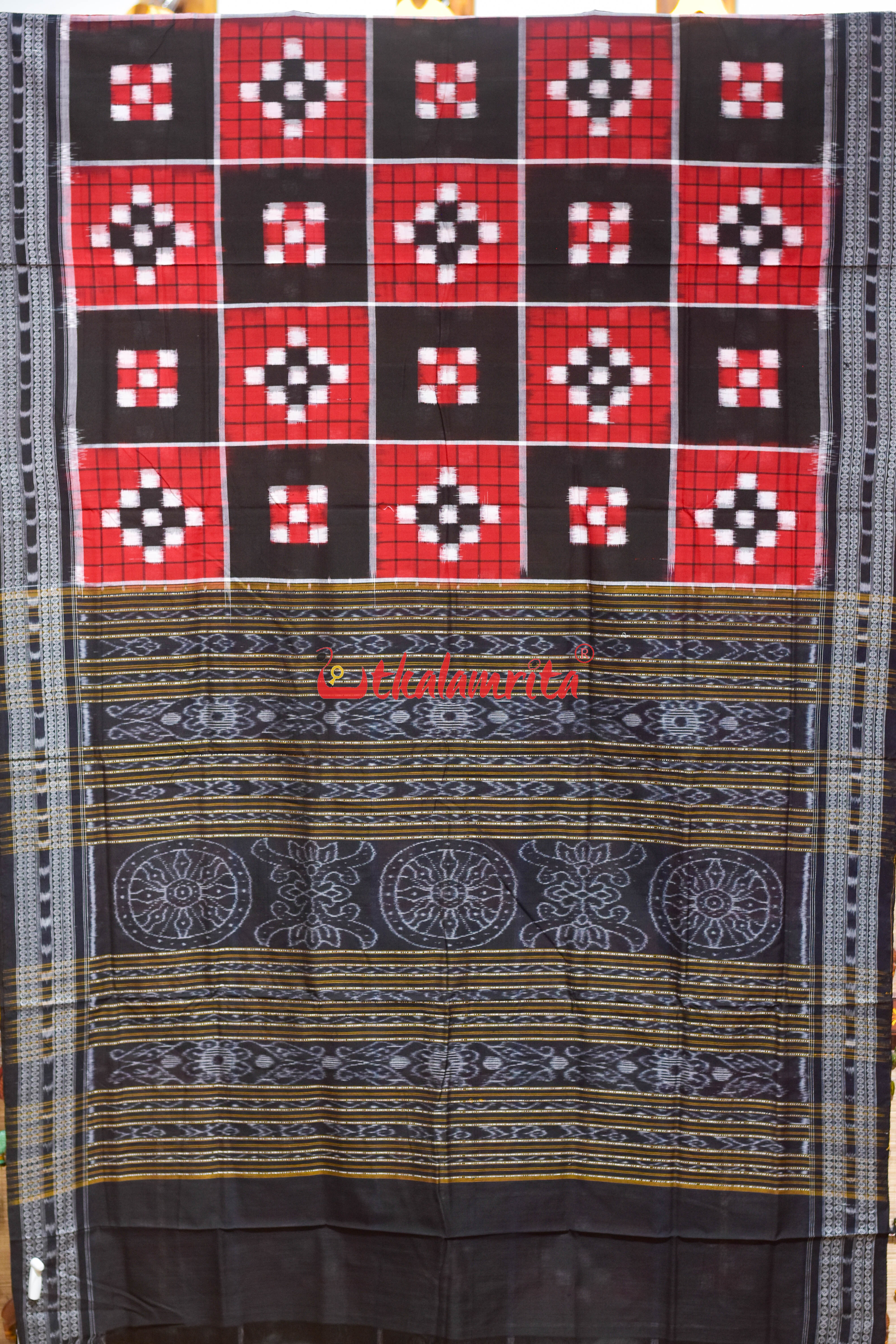 5 Kuthi RBW Pasapali Sambalpuri Cotton Saree
