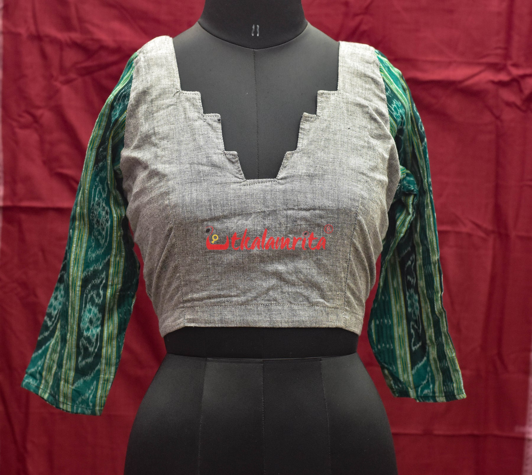 Grey And Green Ladders (Blouse)