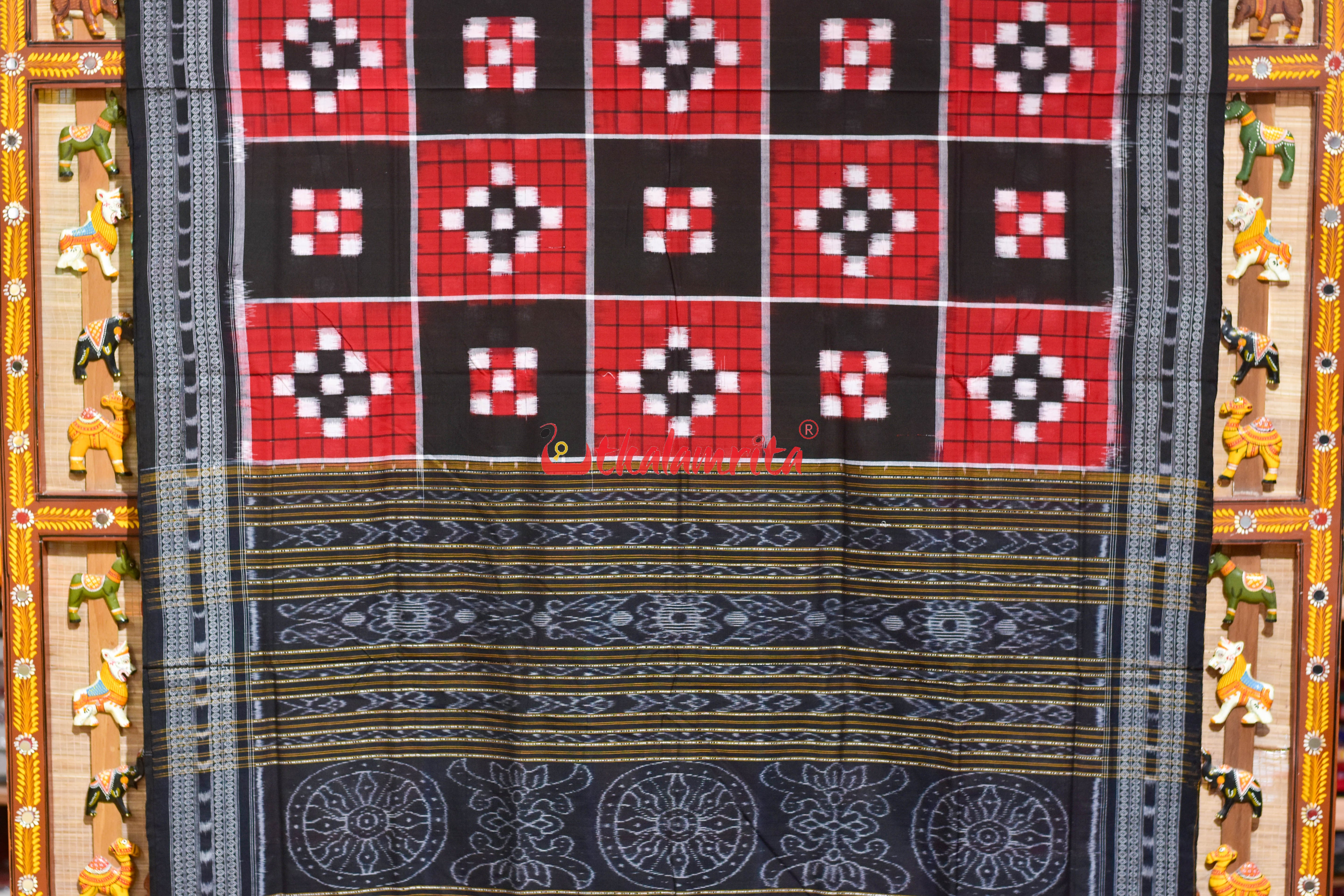 5 Kuthi RBW Pasapali Sambalpuri Cotton Saree