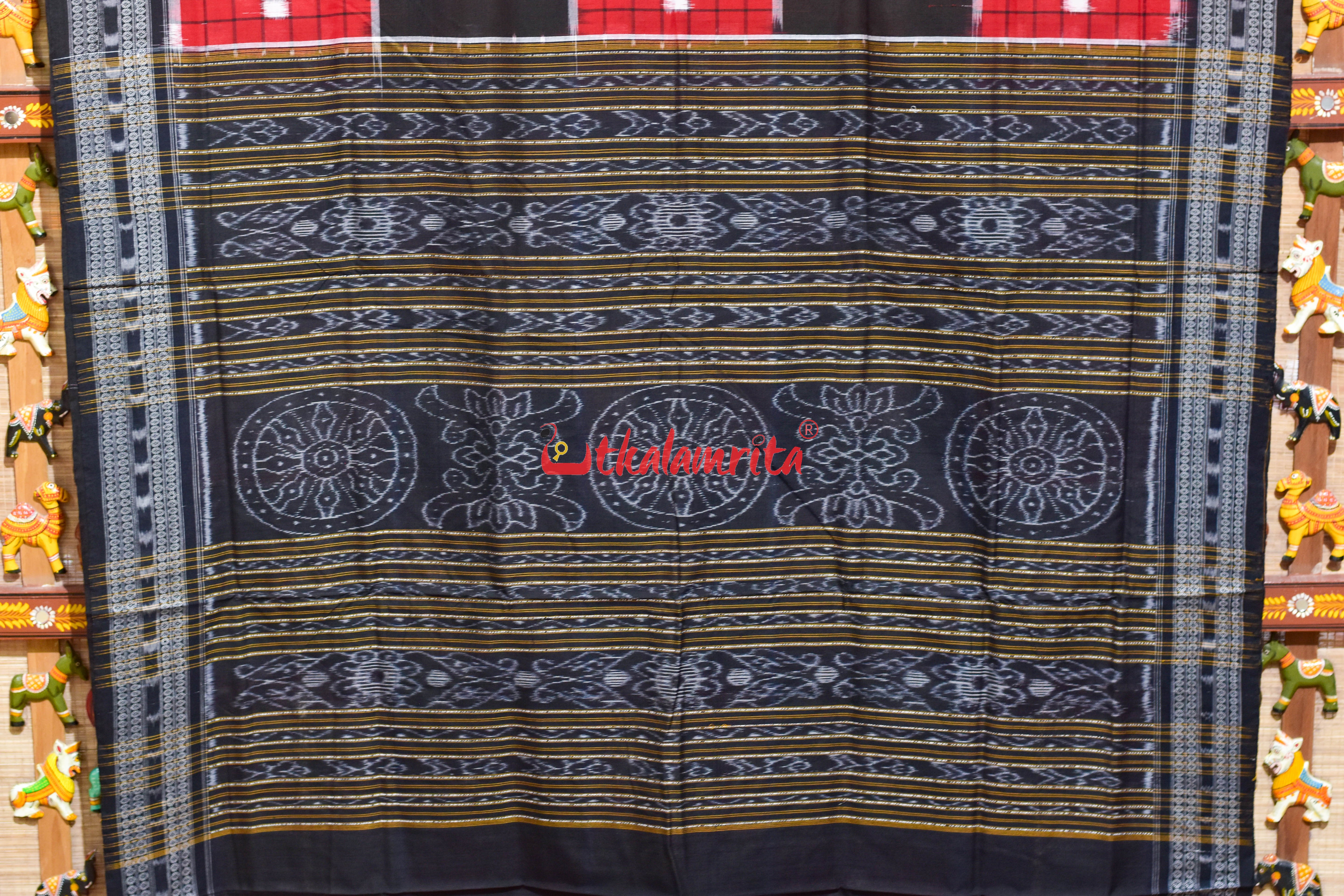 5 Kuthi RBW Pasapali Sambalpuri Cotton Saree