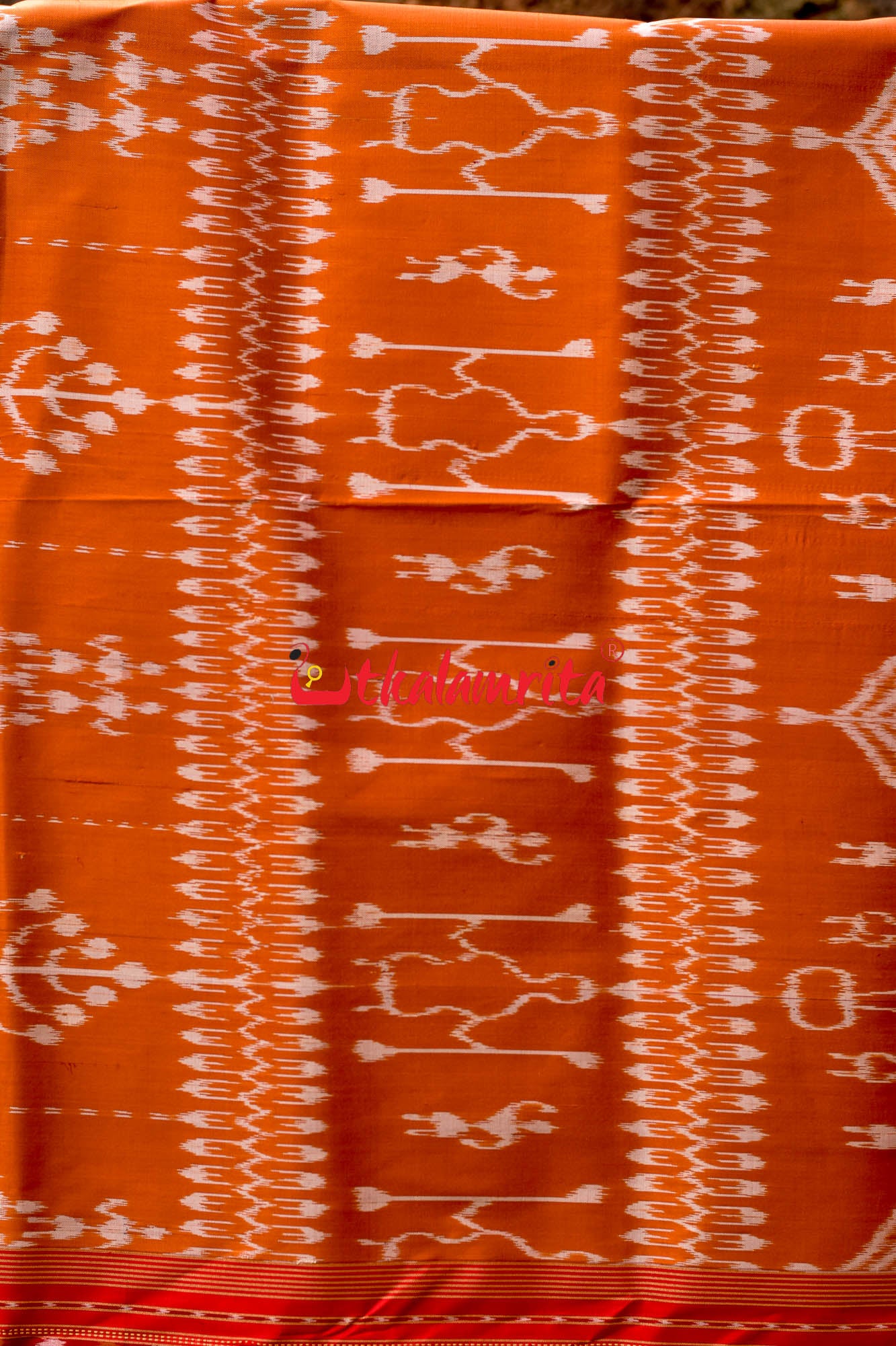 Golden Tribal Groups Khandua Silk Saree