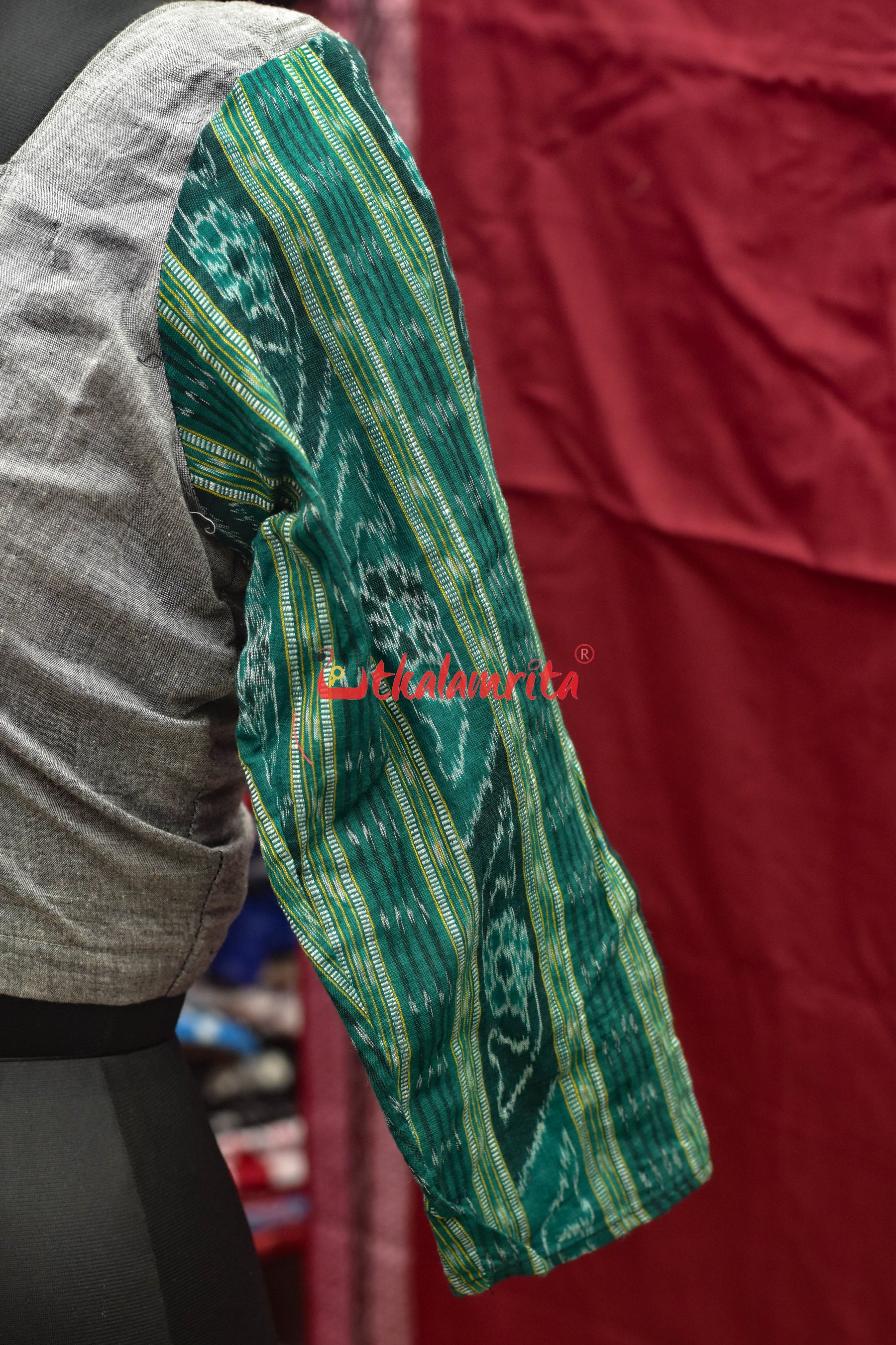Grey And Green Ladders (Blouse)