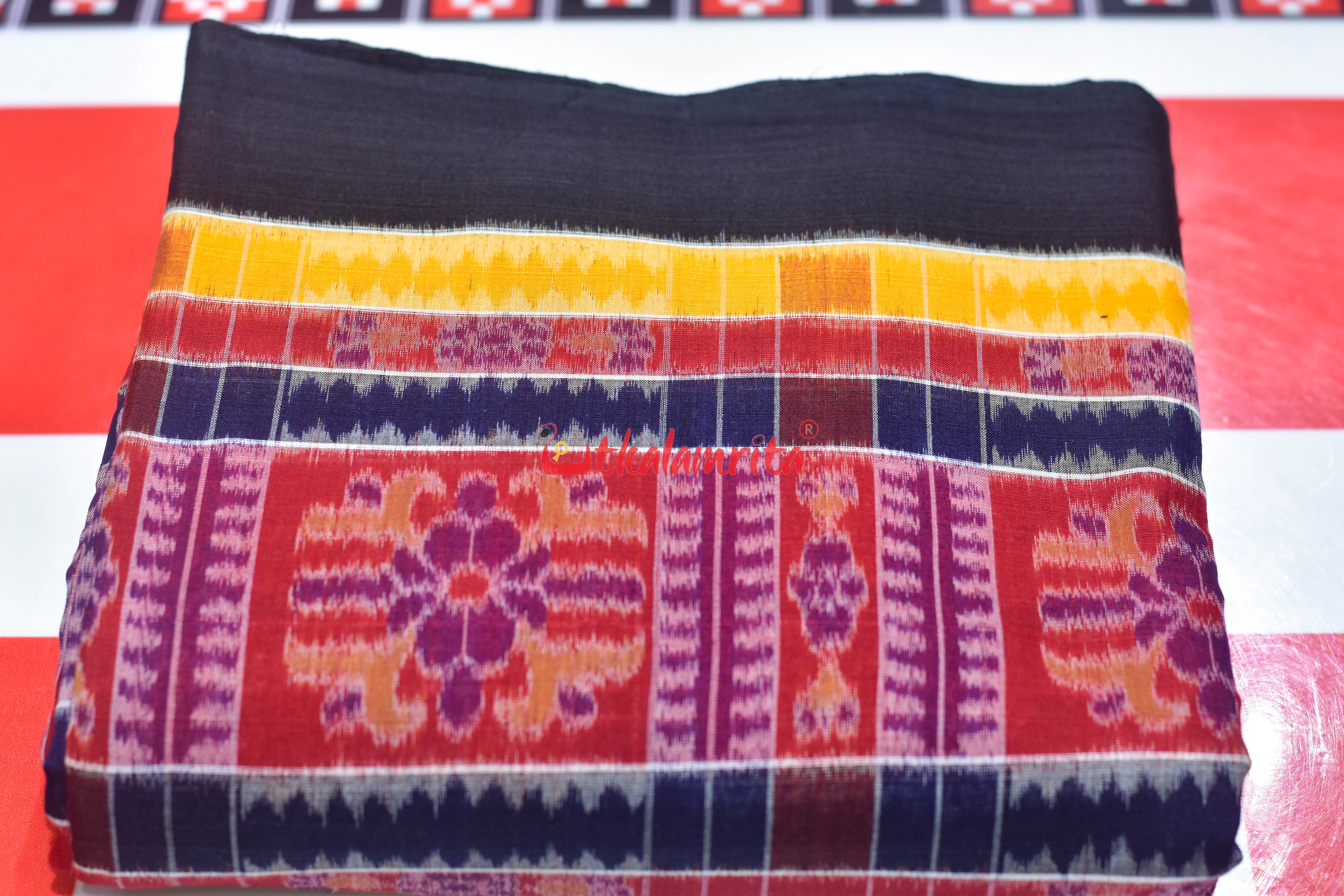 Red Yellow Utkala Lakhmi Cotton (Fabric)