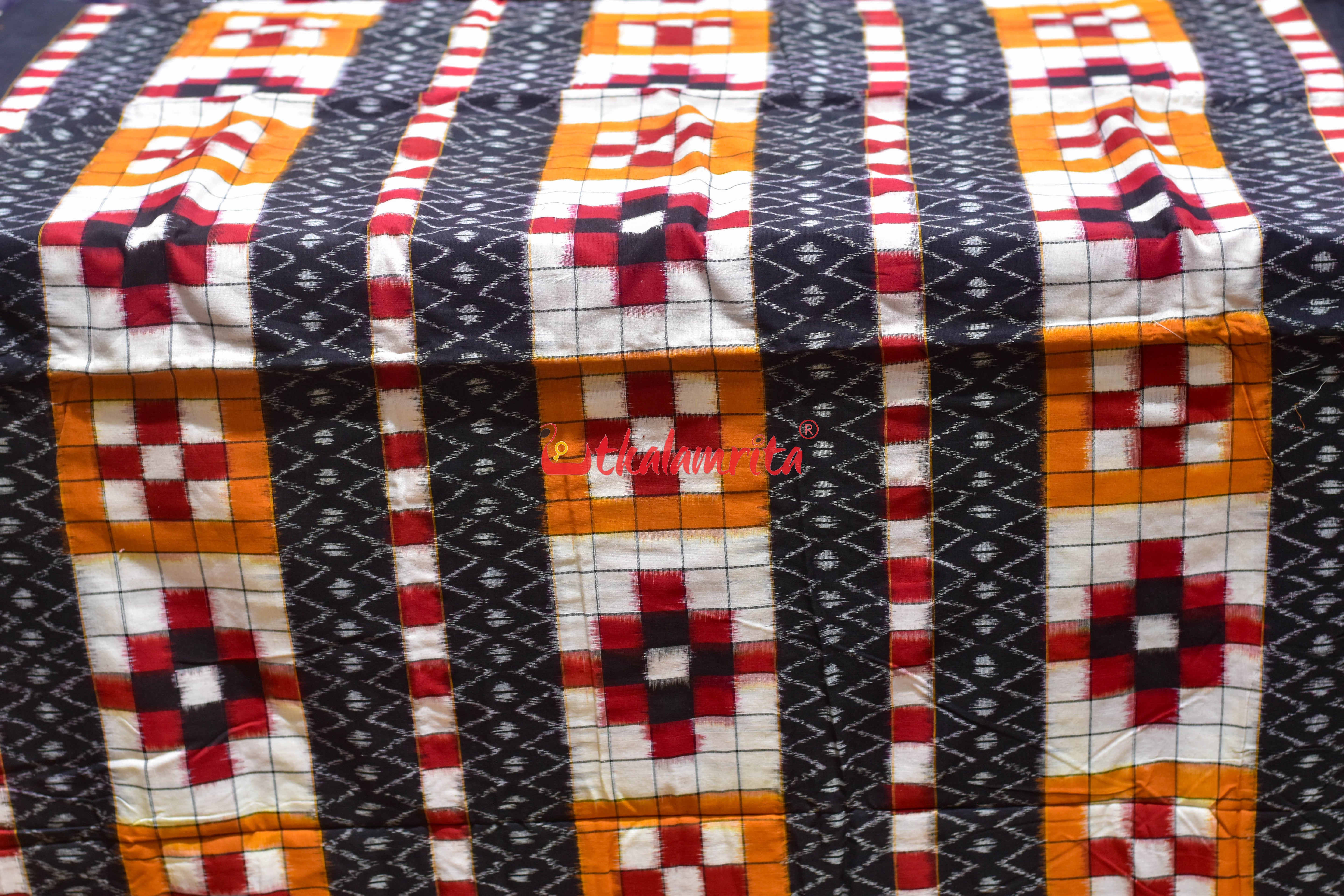 Yellow Red Bichitrapuri Cotton (fabric)