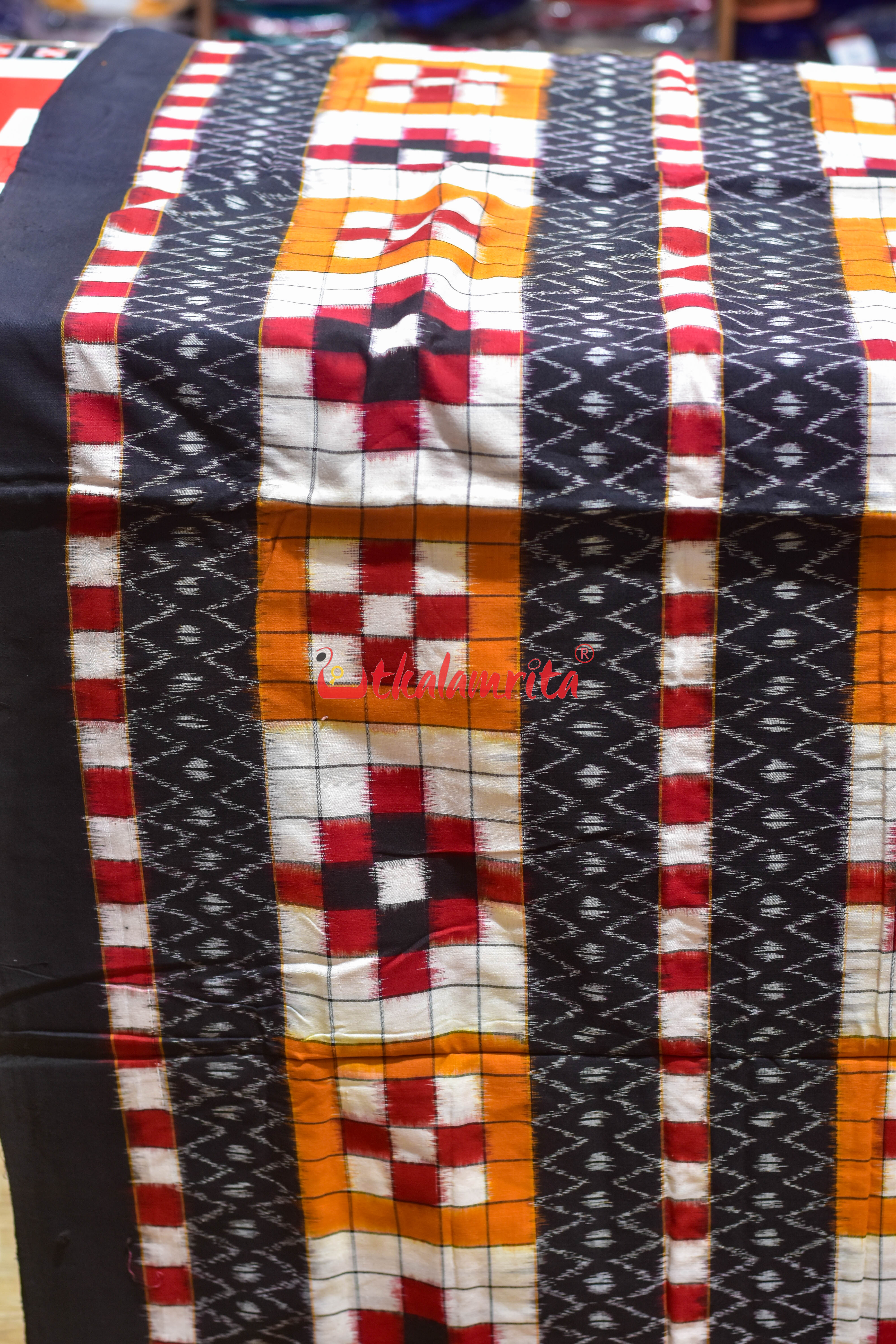 Yellow Red Bichitrapuri Cotton (fabric)