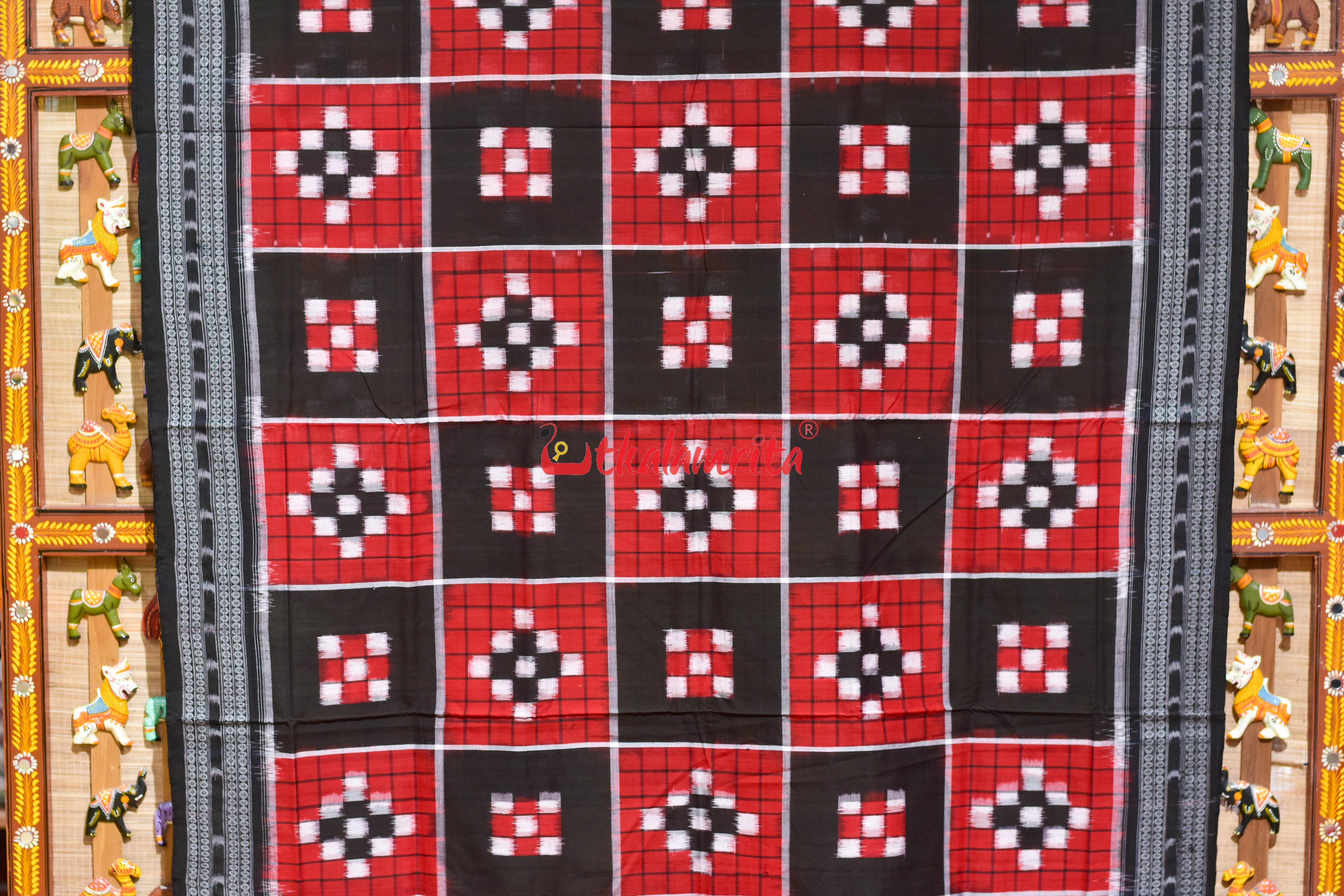5 Kuthi RBW Pasapali Sambalpuri Cotton Saree
