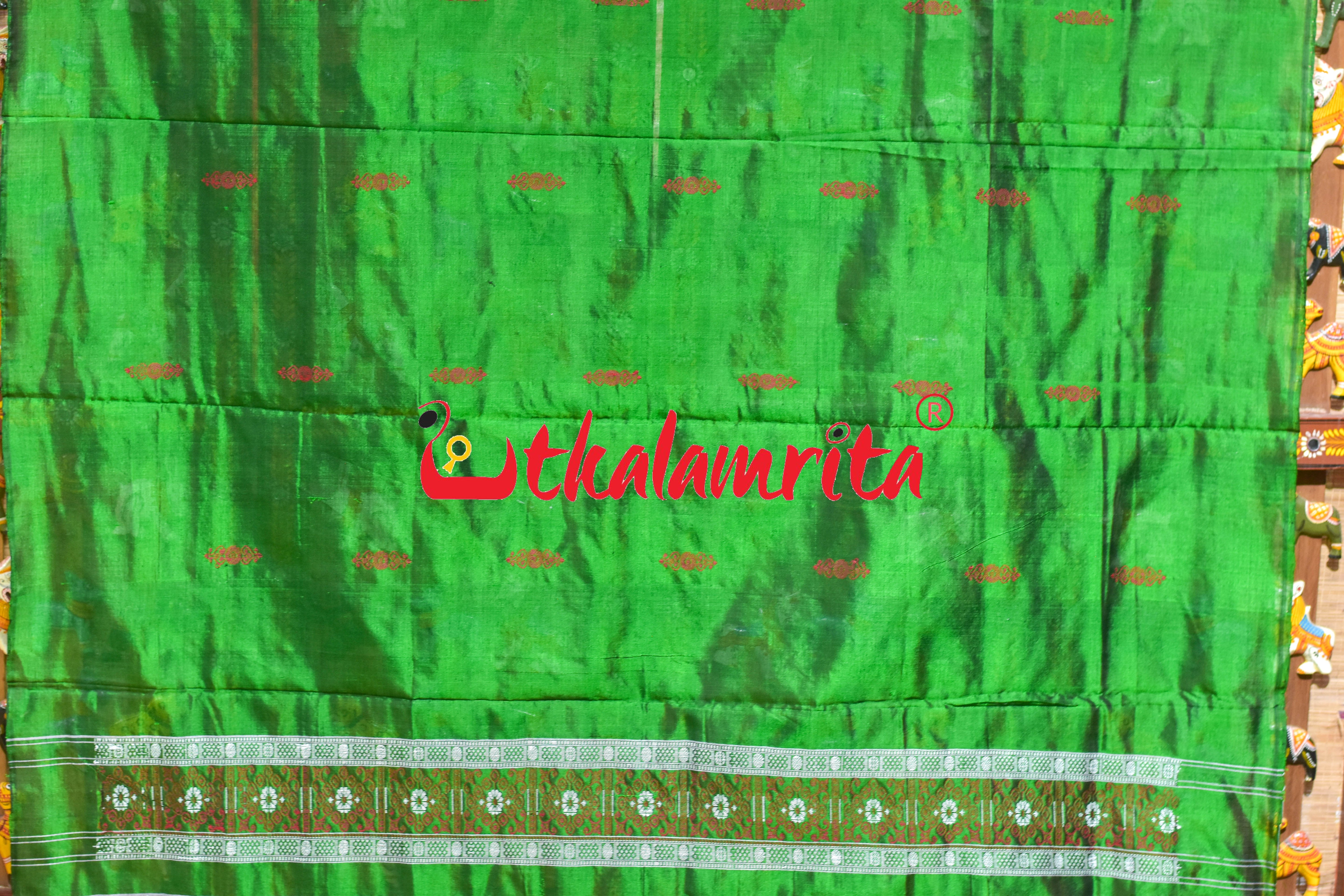 Green Red Doll Bomkai Bapta Dress Set