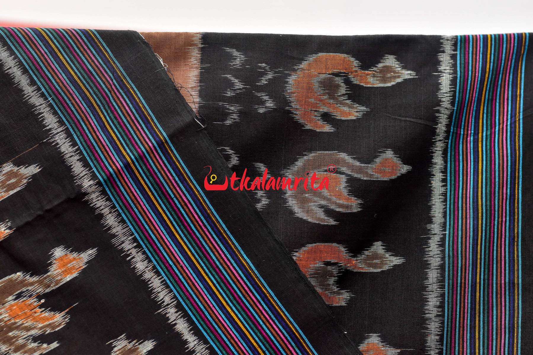 Coffee Boita & Ducks Khandua Cotton Saree