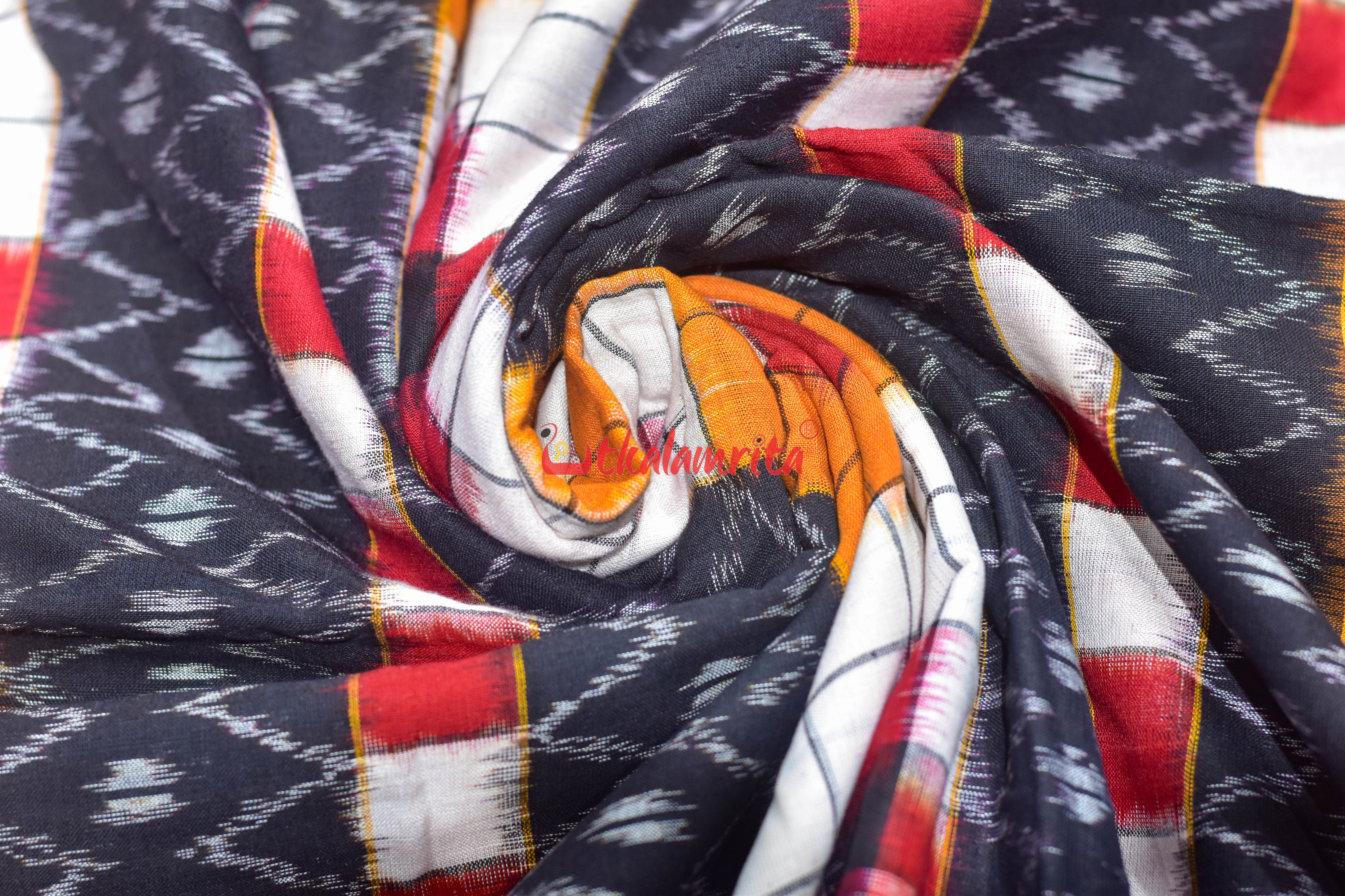 Yellow Red Bichitrapuri Cotton (fabric)
