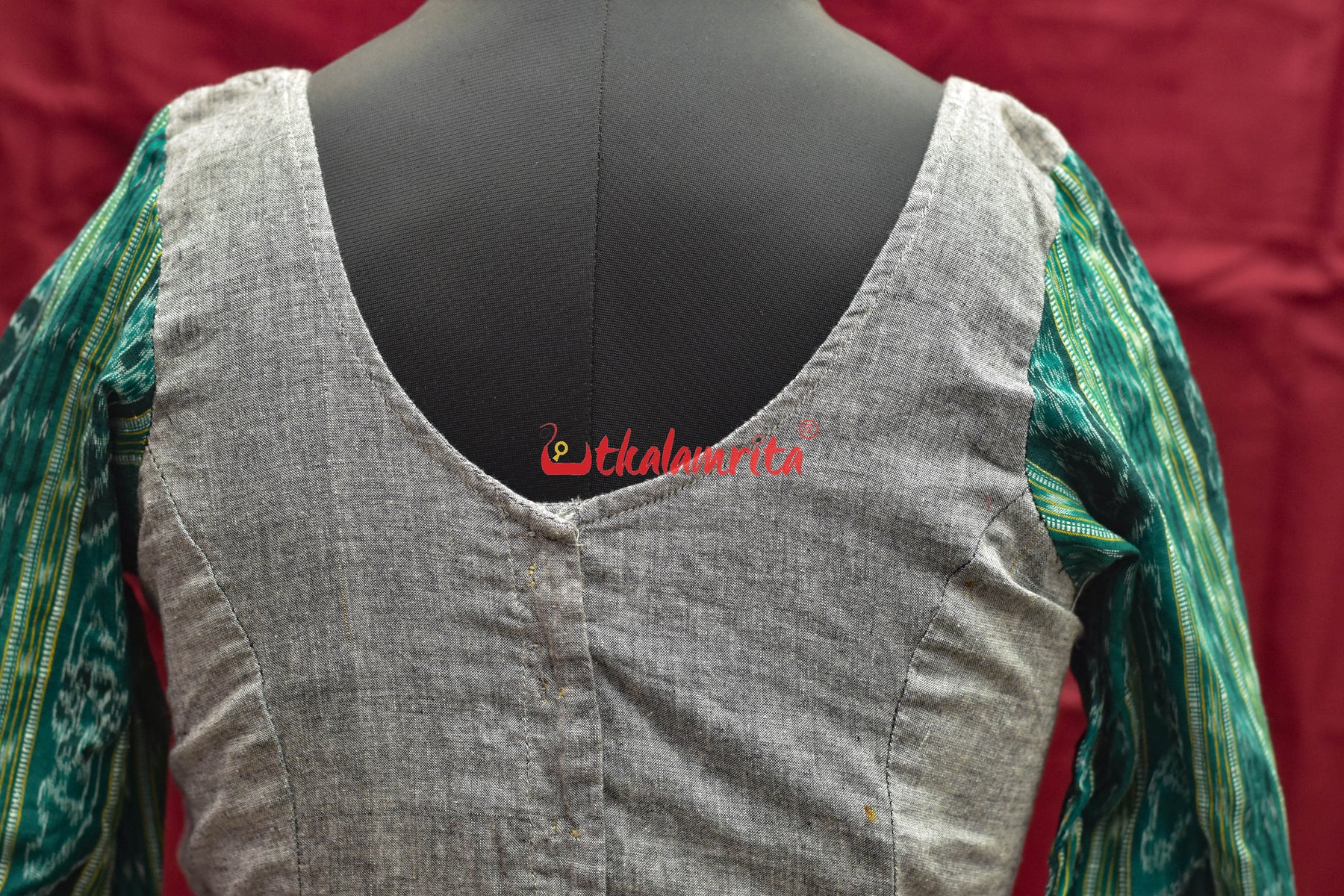 Grey And Green Ladders (Blouse)