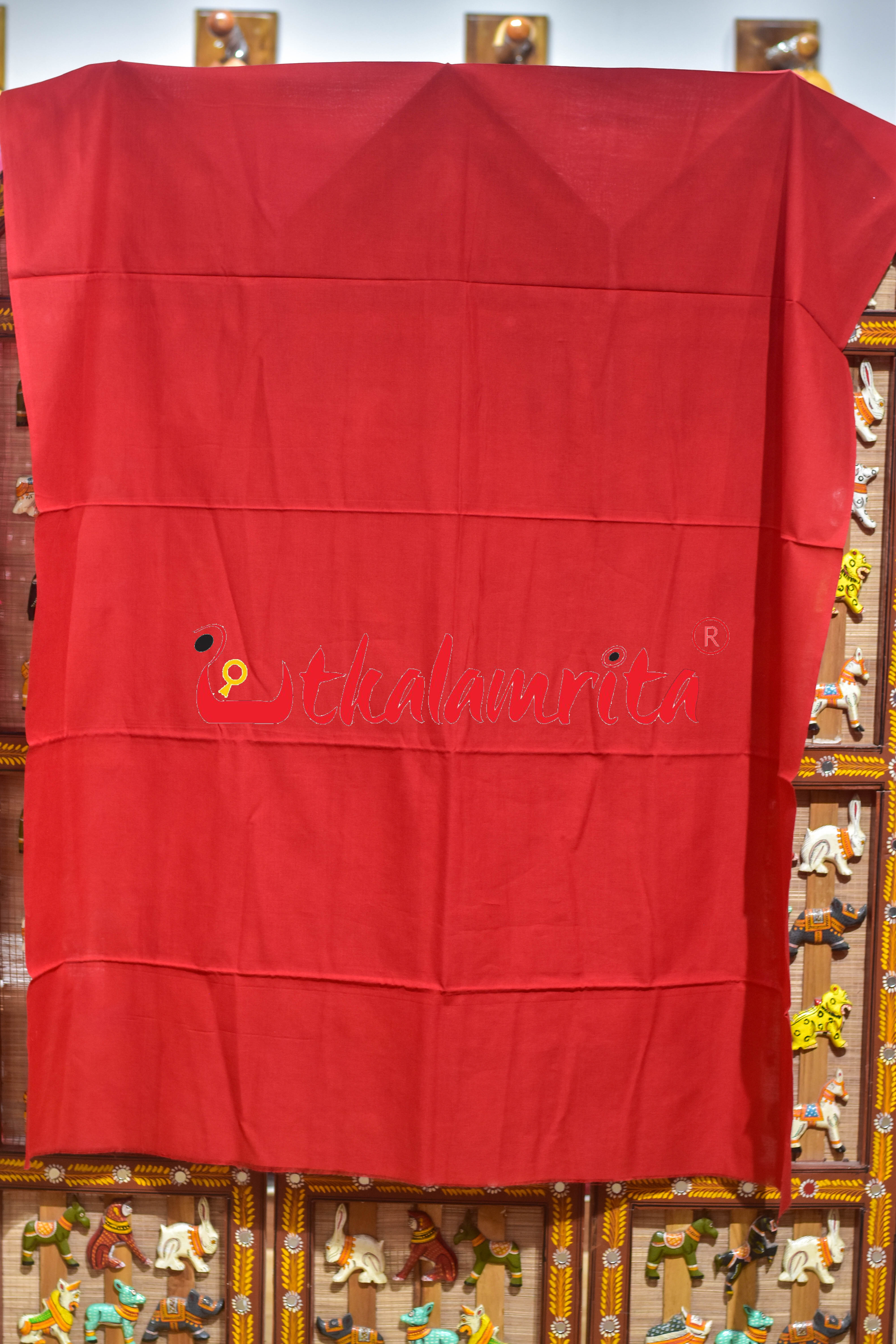 Green Red Doll Bomkai Bapta Dress Set