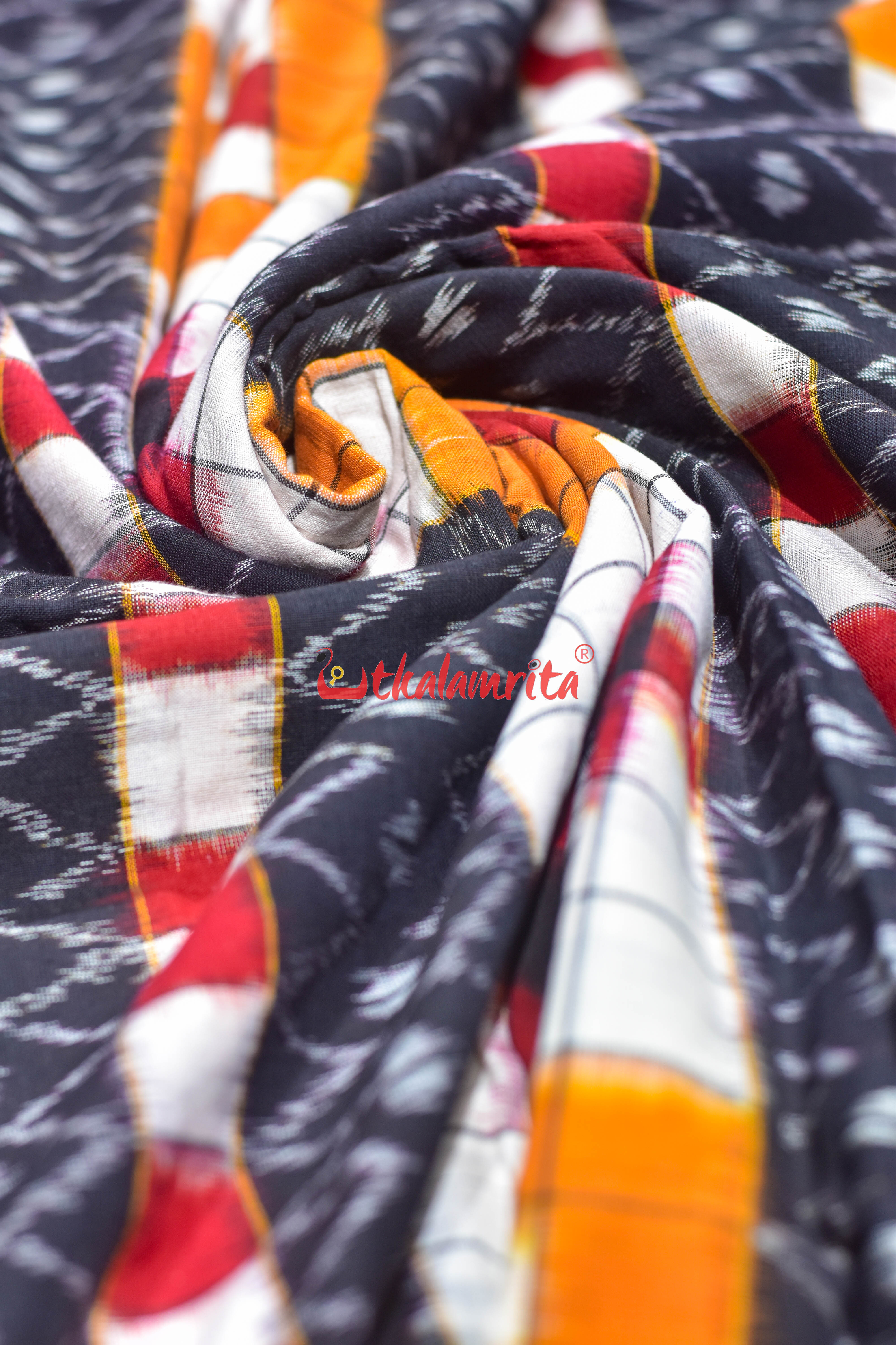 Yellow Red Bichitrapuri Cotton (fabric)