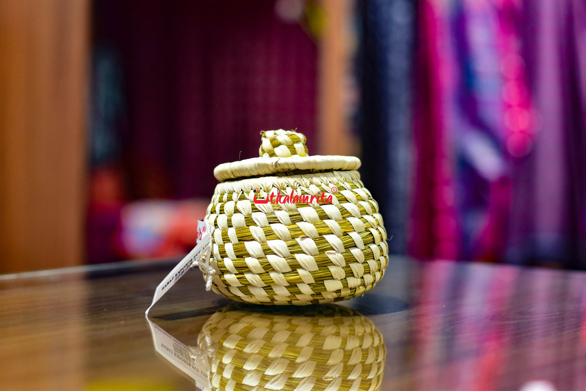 Sabai Grass Yellow Jewellery Box