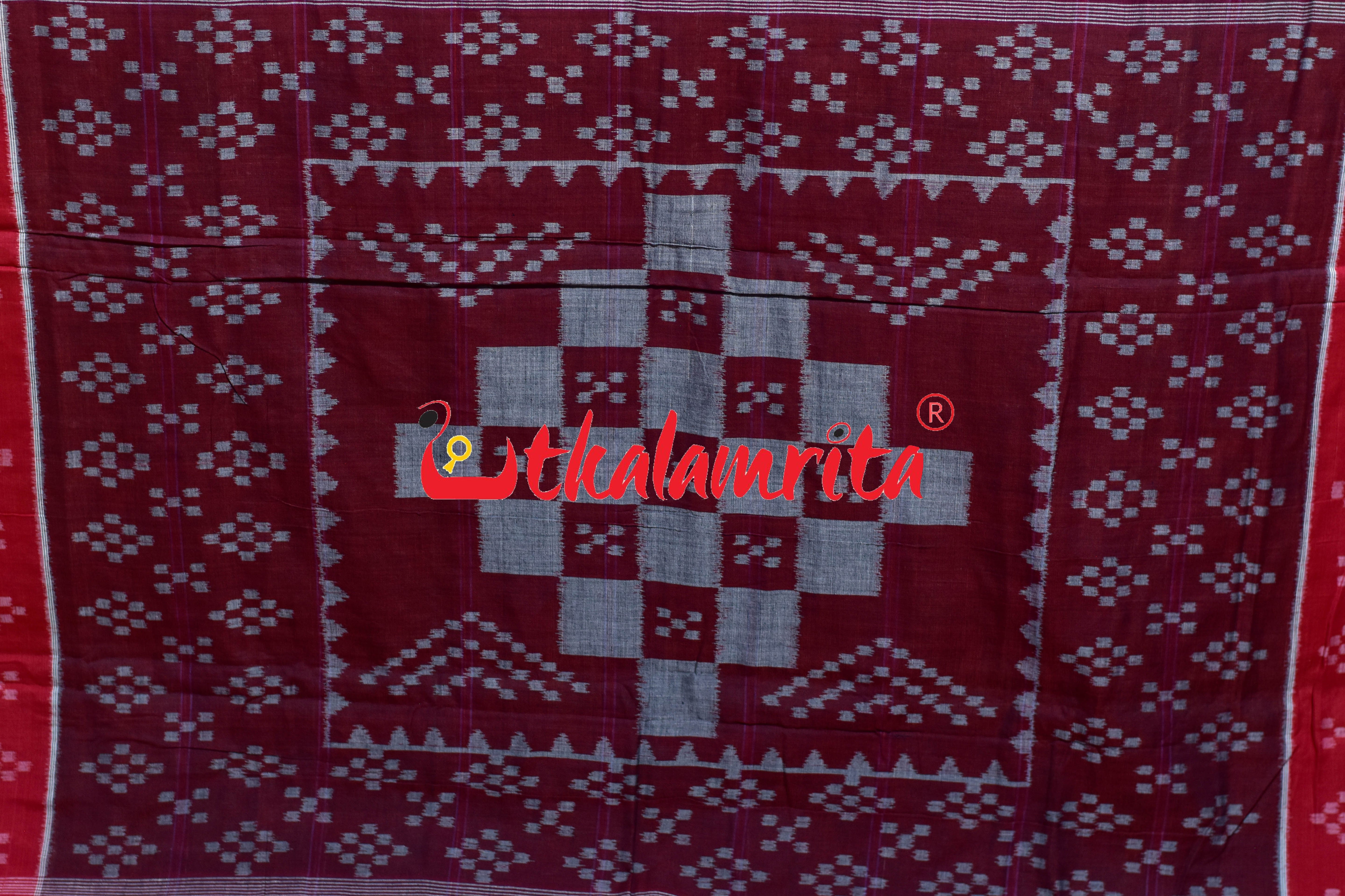 Green Red Pasapali Border Nabakothi Cotton Saree