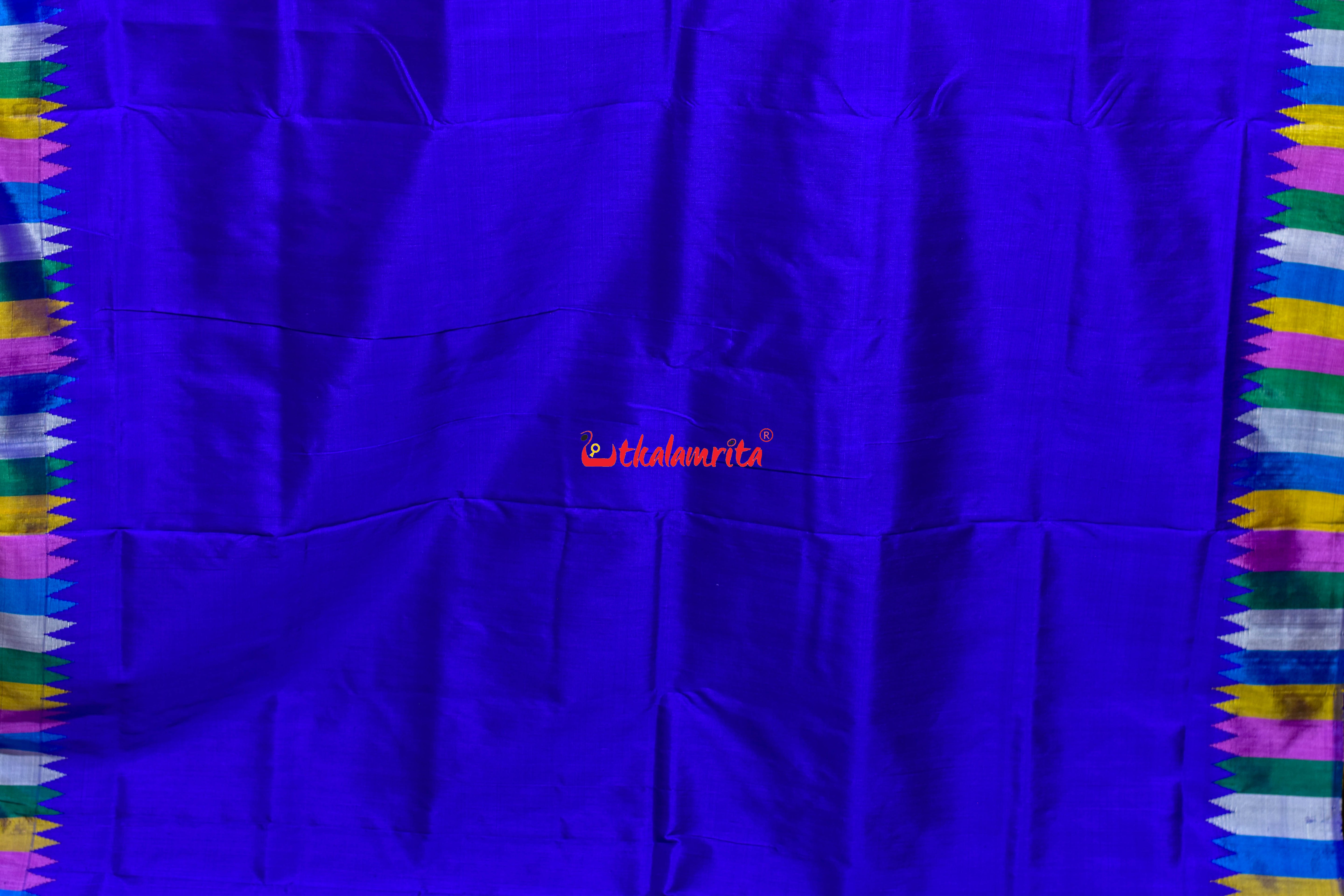 Subtle Violet Double Anchal Berhampuri Silk Saree