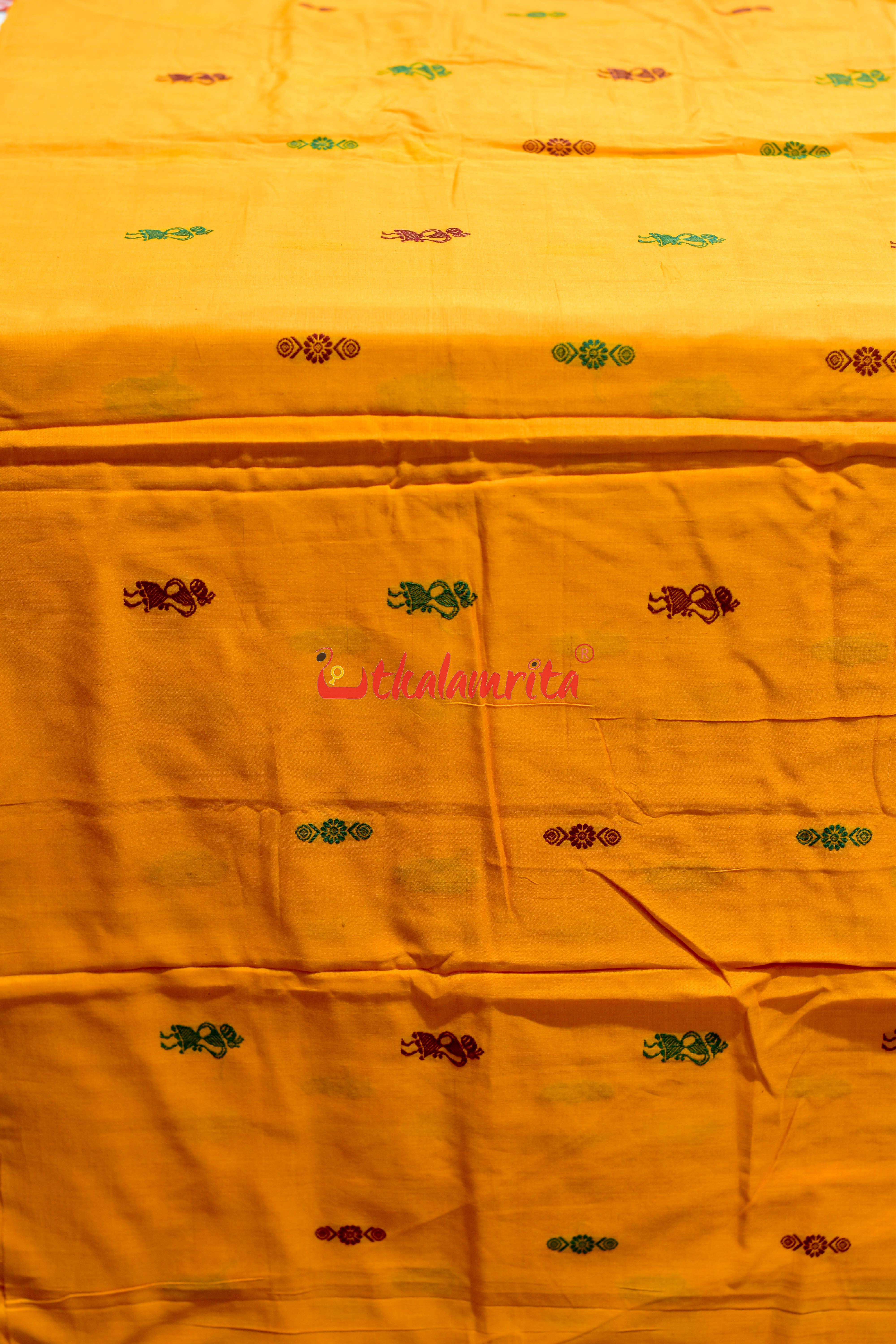 Musatrd with Doll Buti Cotton (Fabric)