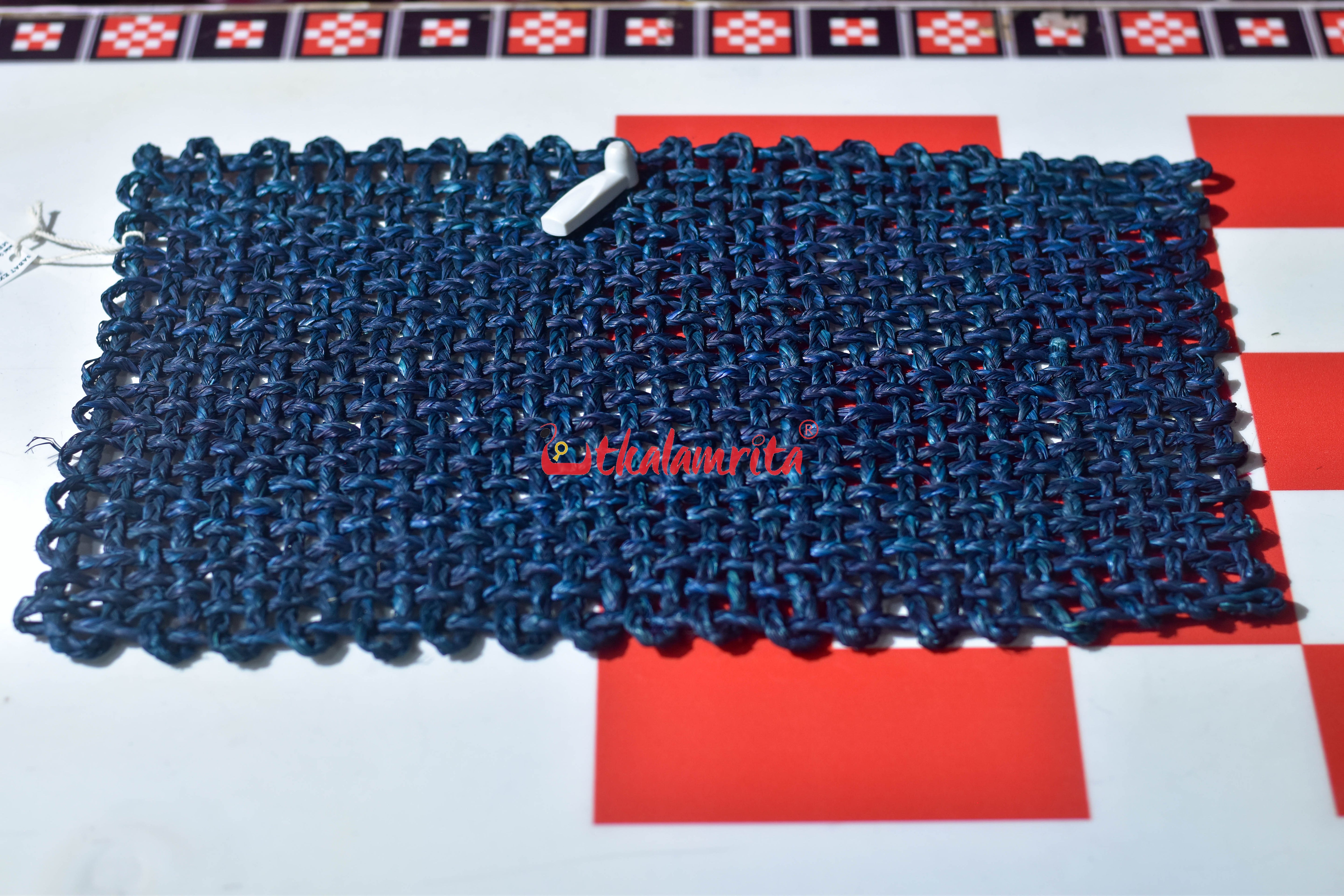 Sabai Grass Jali Mat Single Layer (Deep Blue)
