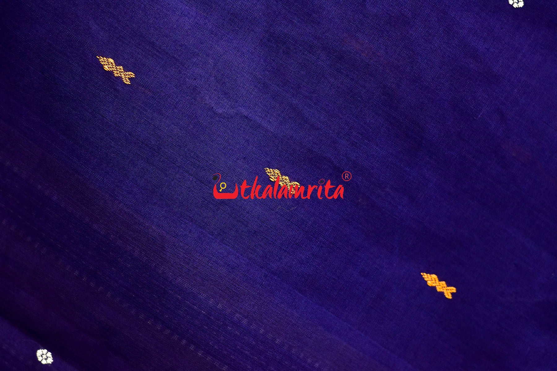 Deep Blue Grey Pittala Cotton Saree