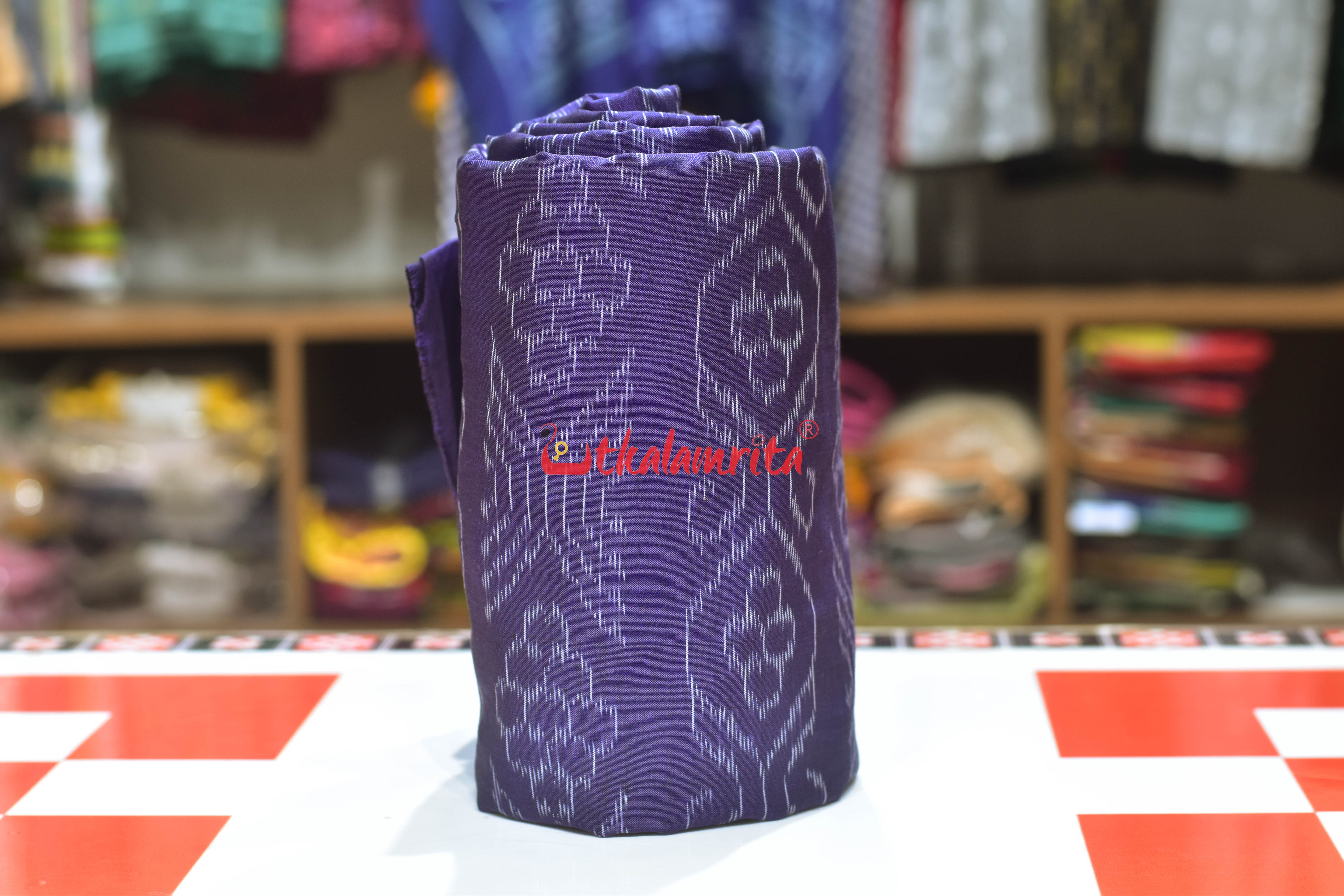 Flower Bandha on Violet (Fabric)
