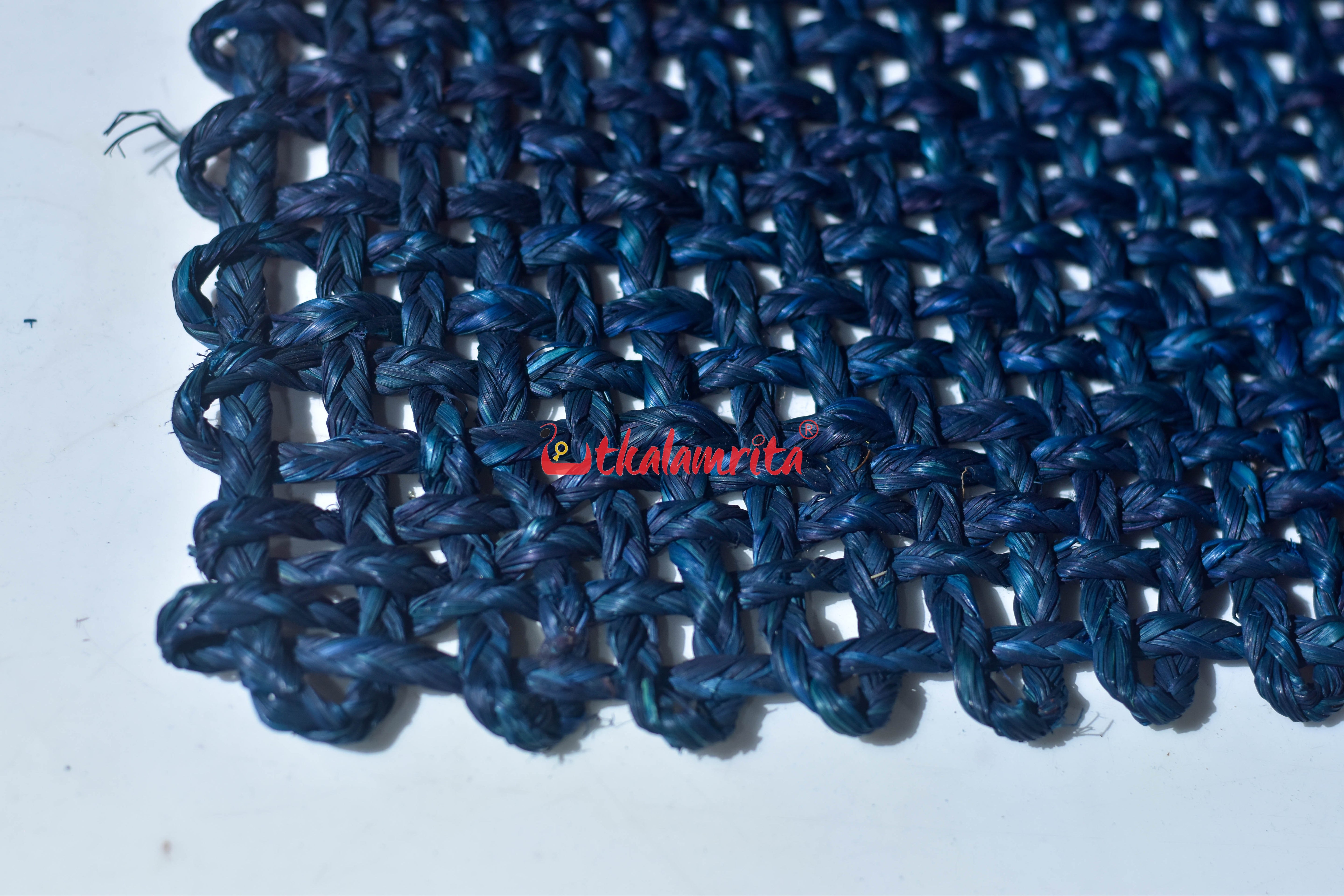Sabai Grass Jali Mat Single Layer (Deep Blue)