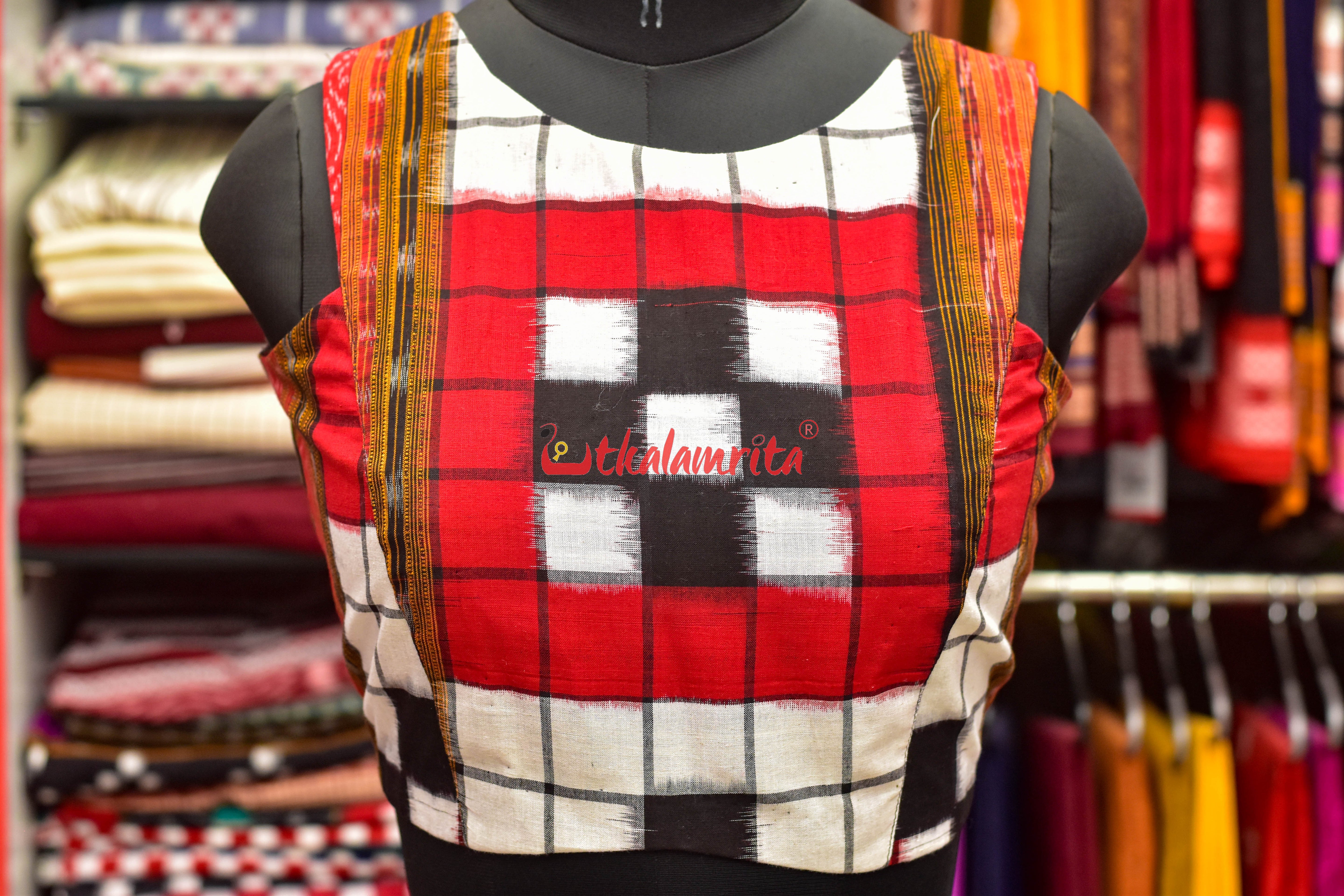 Contrast Bichitrapuri RBW Sleeveless (Blouse)
