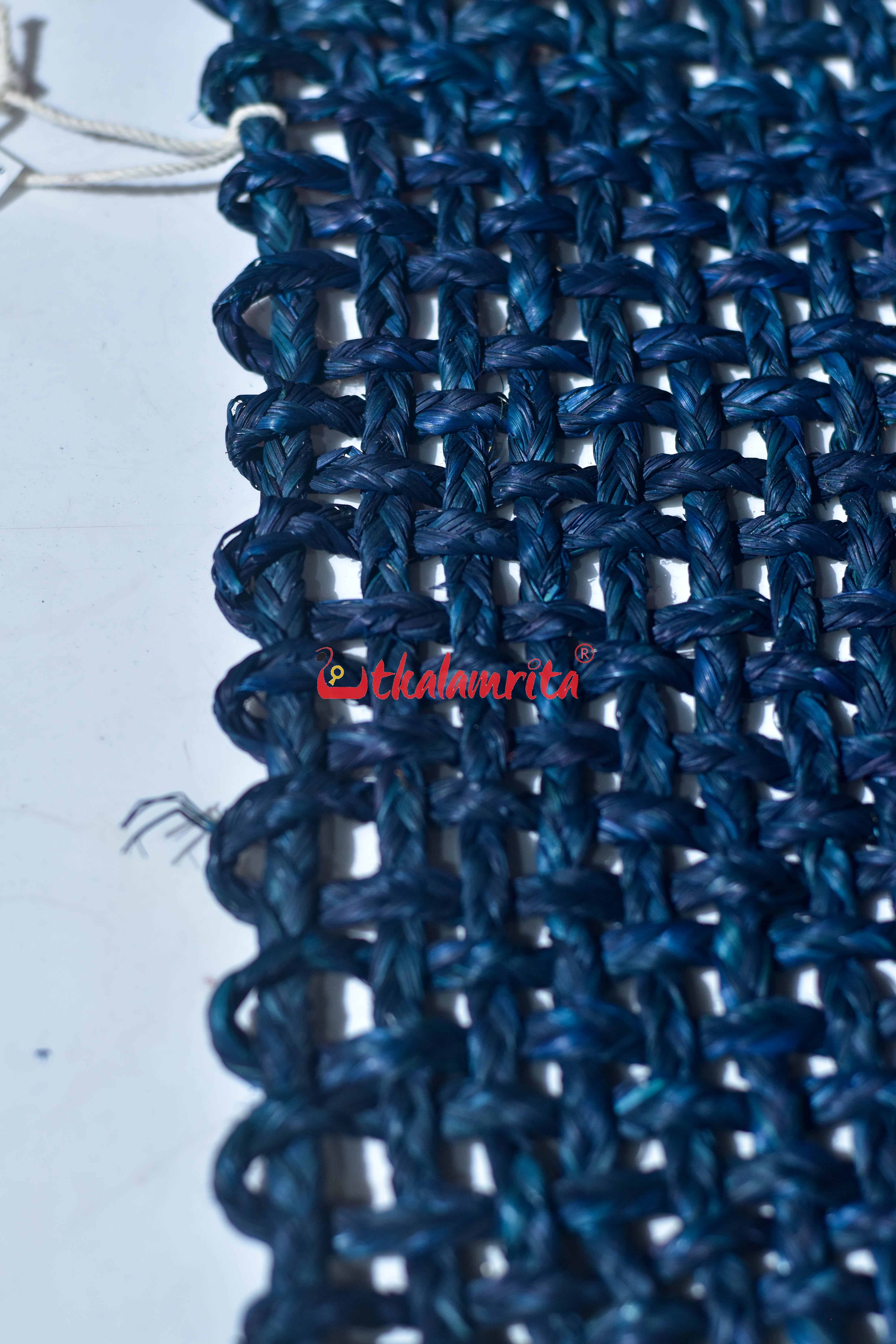 Sabai Grass Jali Mat Single Layer (Deep Blue)