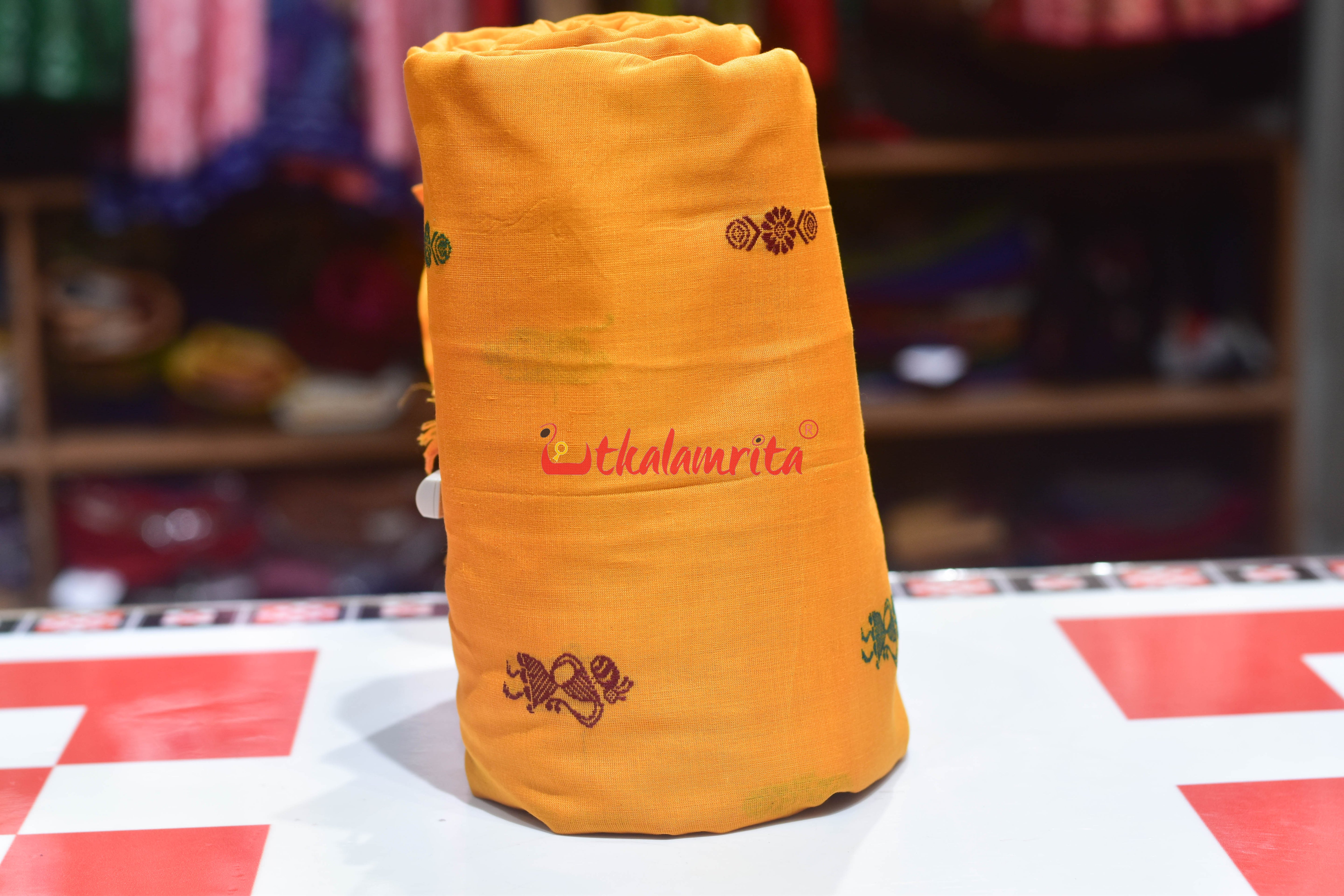 Musatrd with Doll Buti Cotton (Fabric)