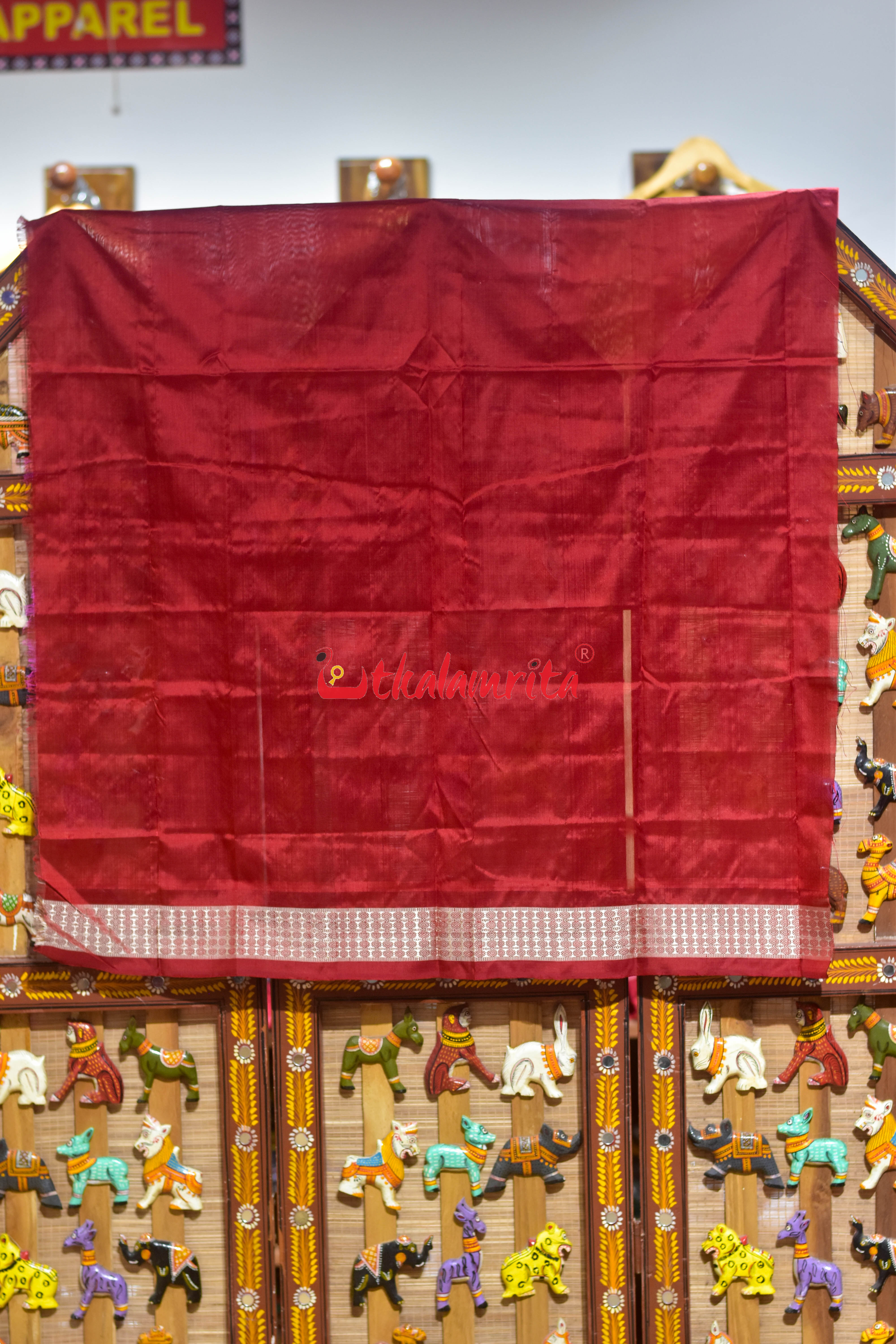 Pink Red Shree Jantra Sambalpuri Silk Saree