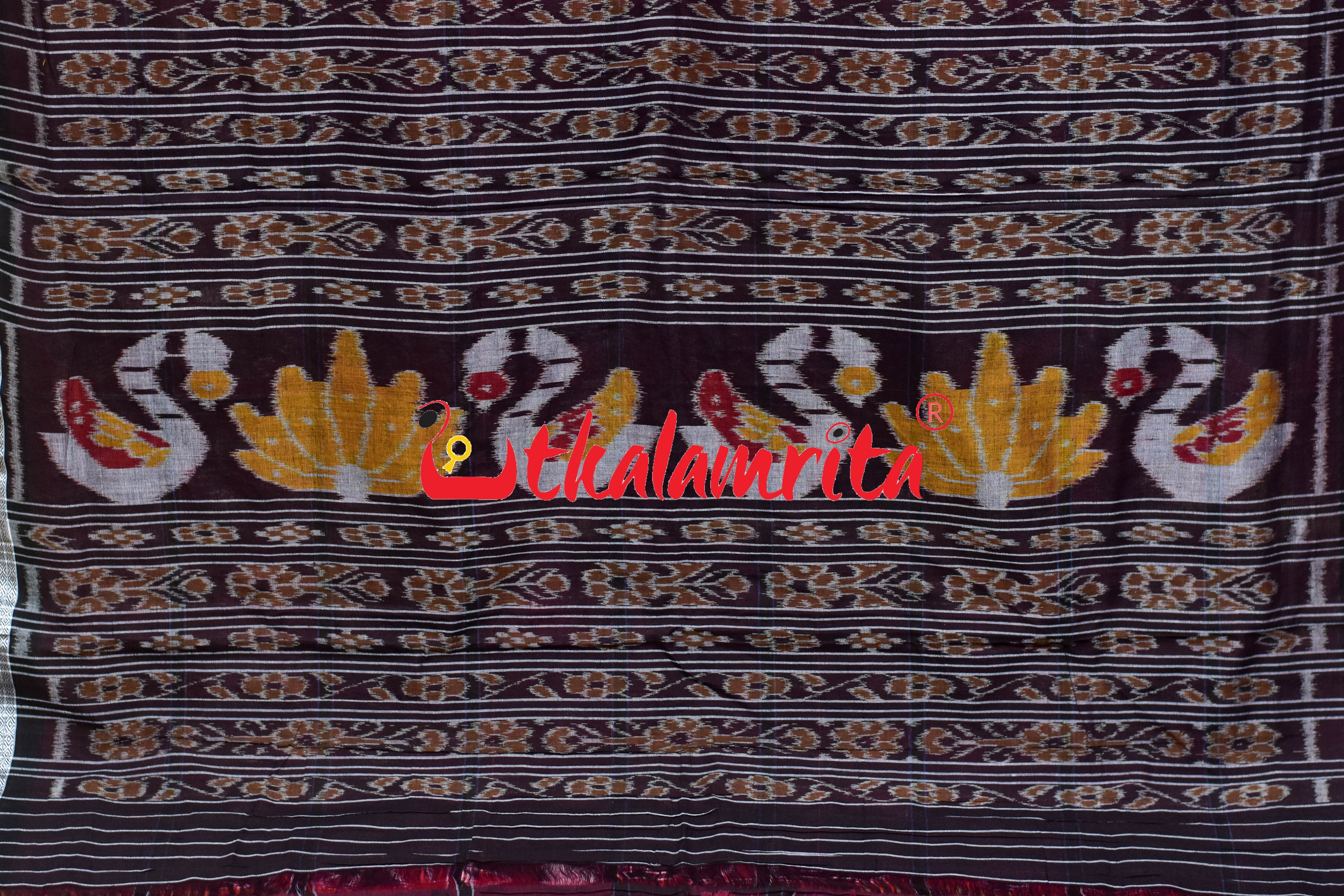 Red Black Nabakothi Khandua Saree