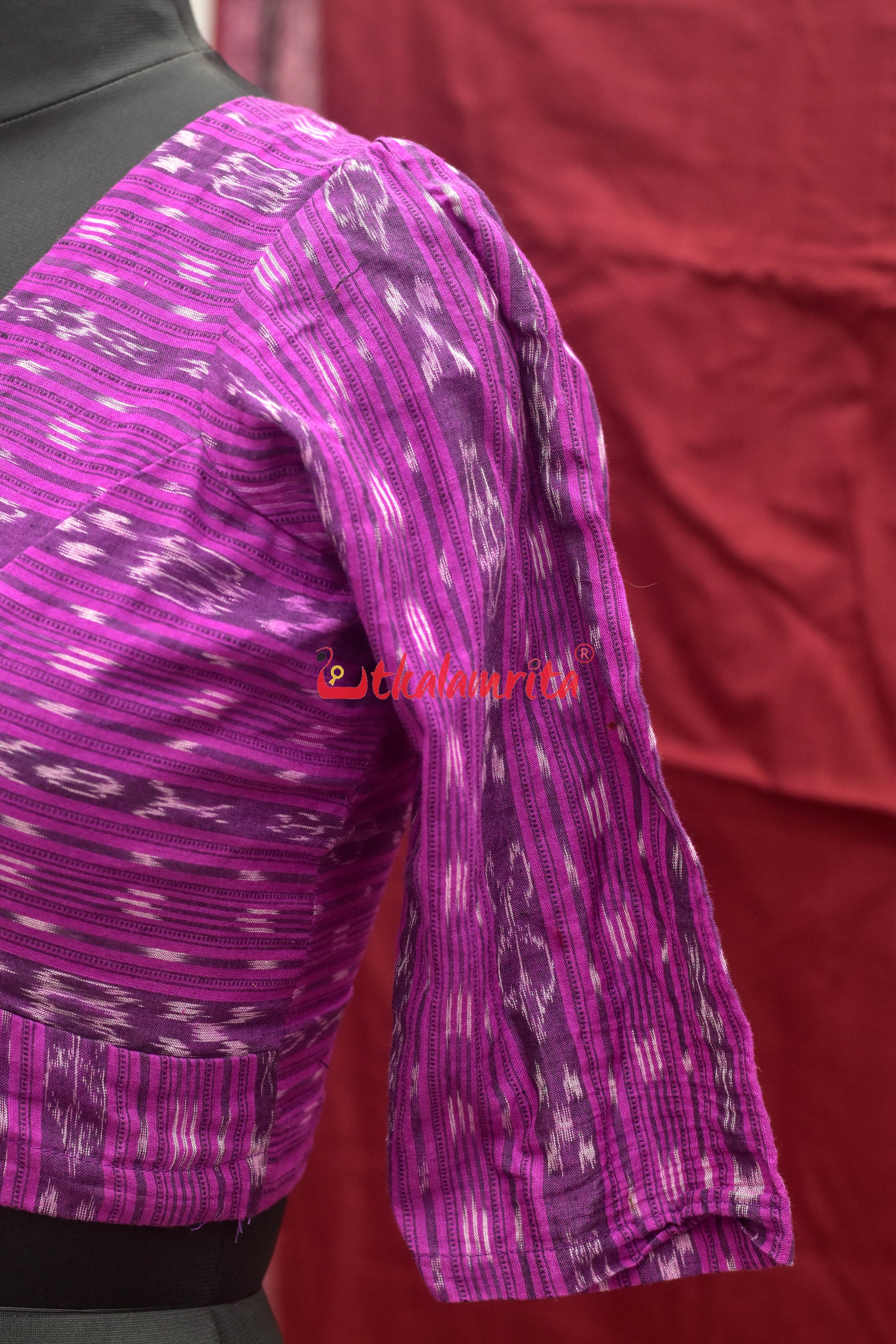 Dark Magenta Ikat (Blouse)