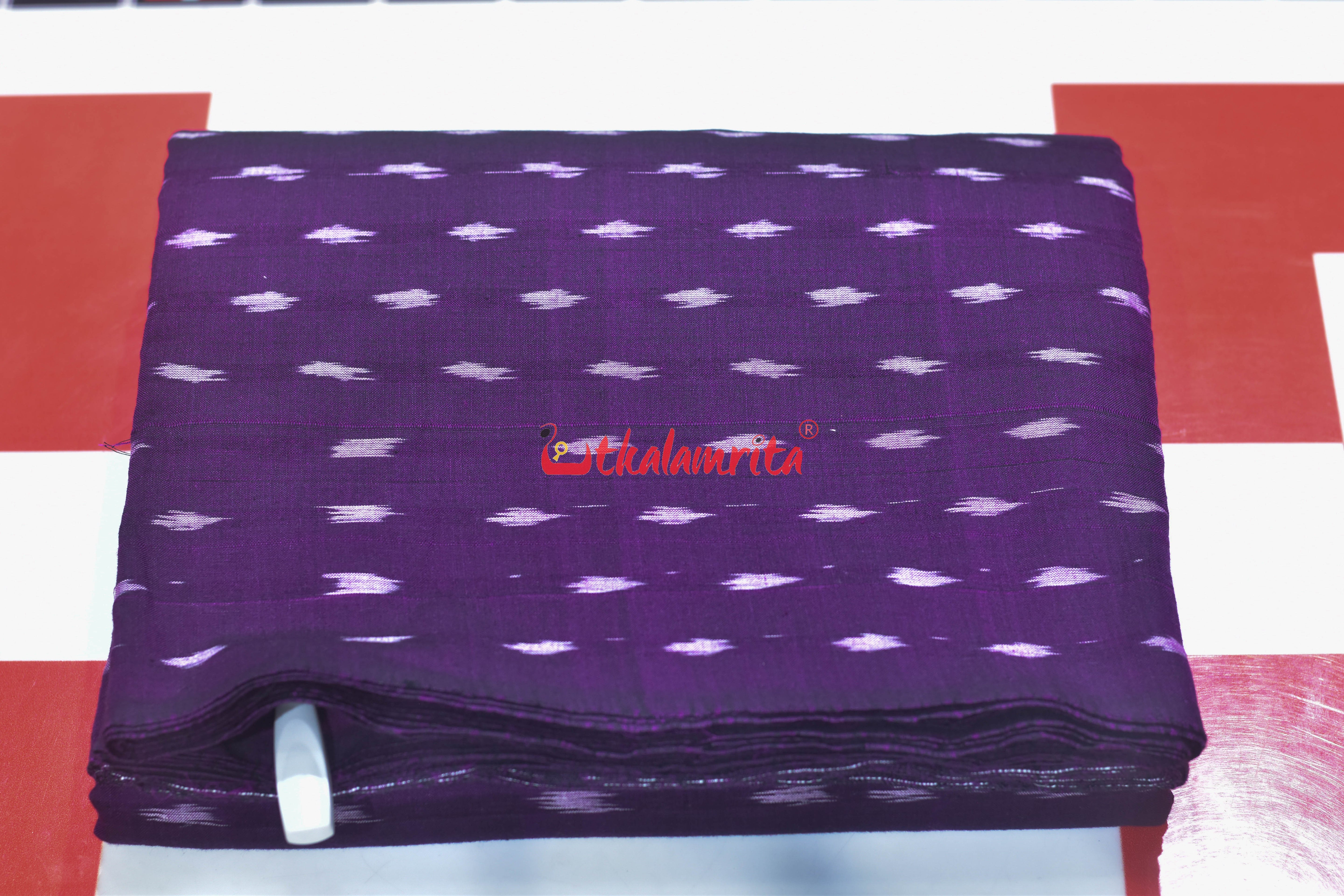 Purple White Dots (Fabric)