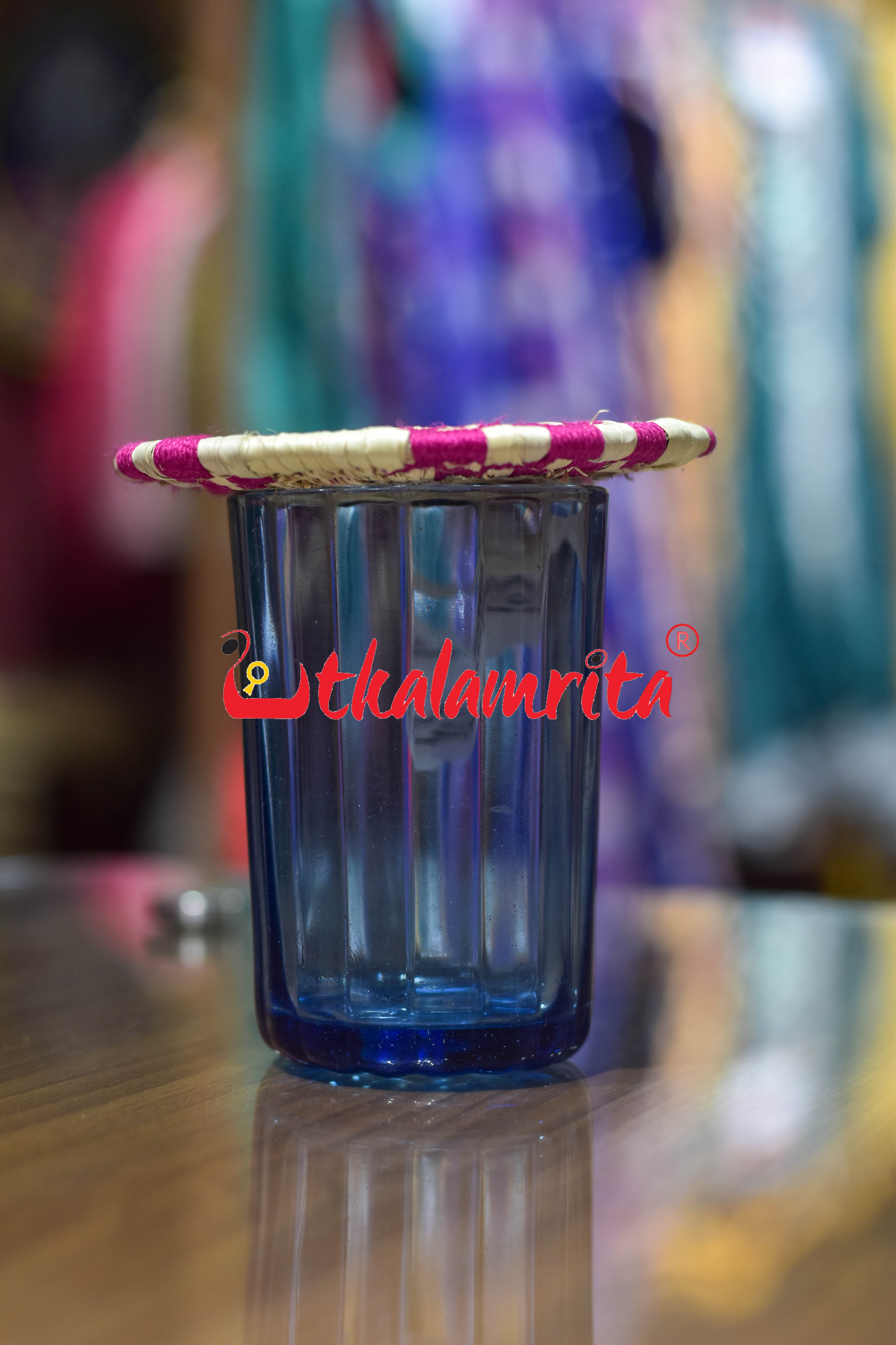 Sabai Grass Pink Binding Coaster