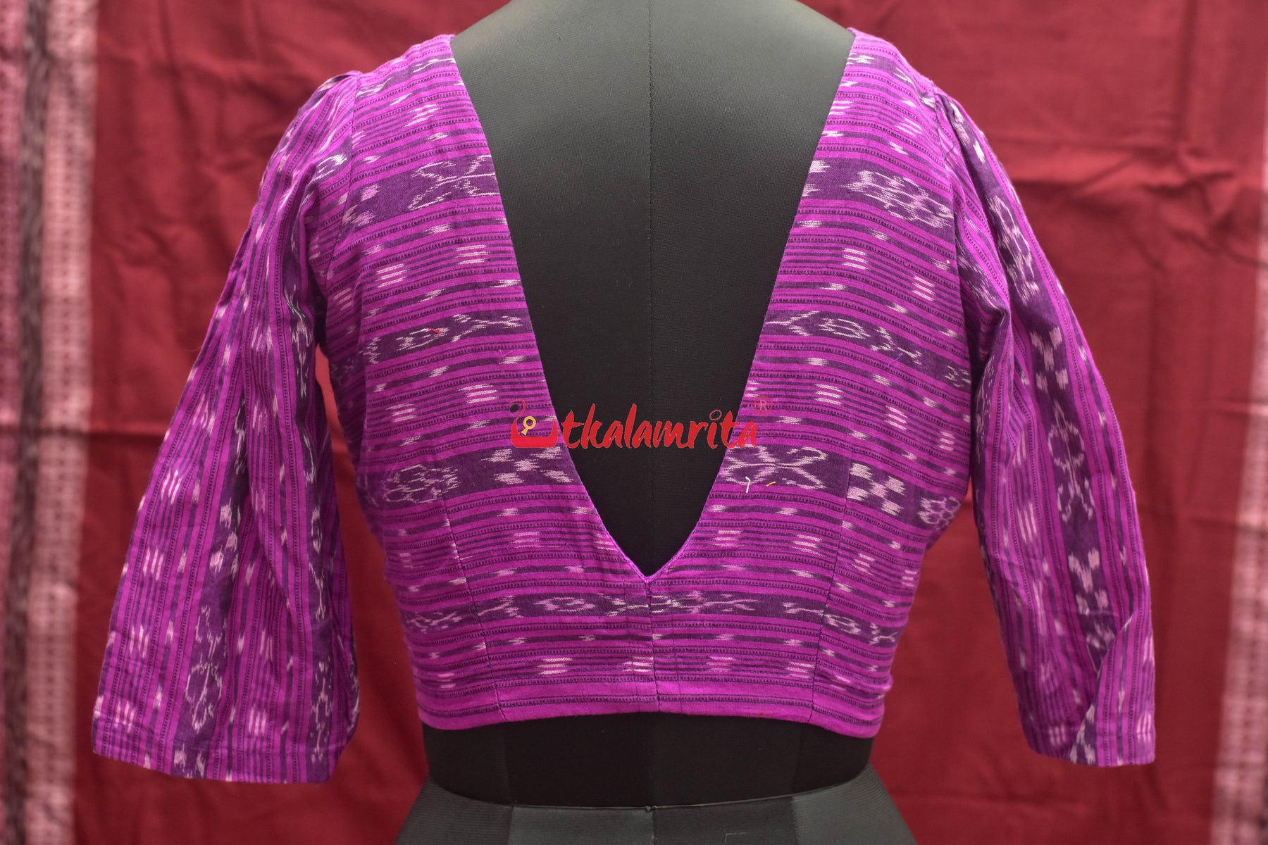 Dark Magenta Ikat (Blouse)