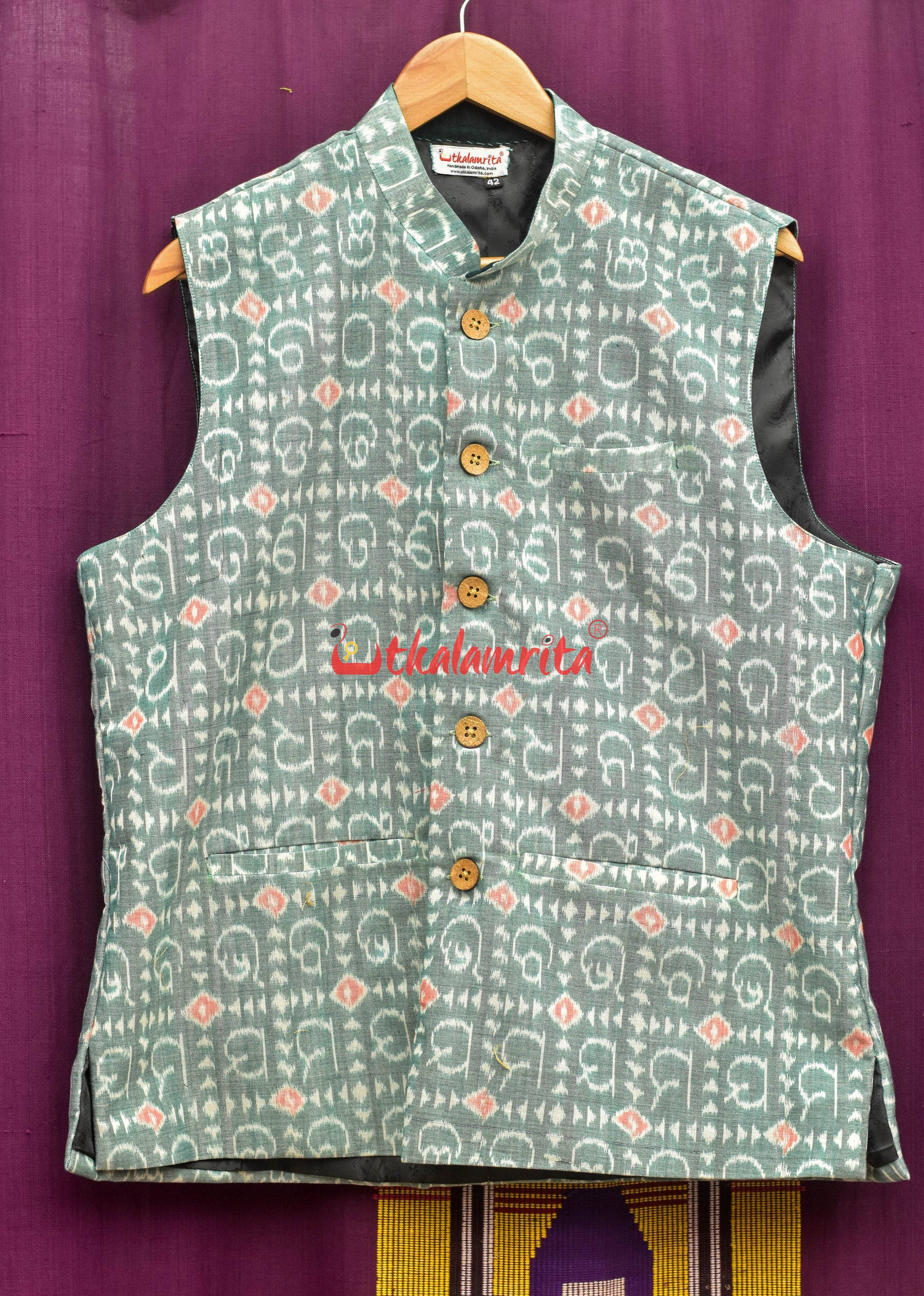 Sea Green Odia Alphabets (Modi Jacket)
