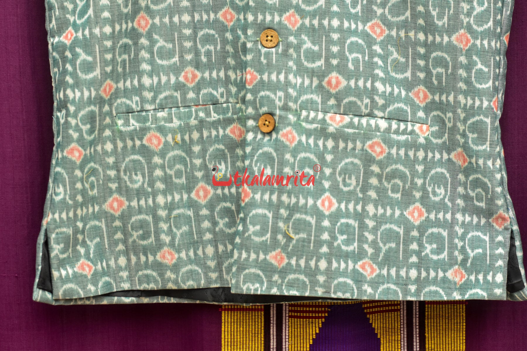 Sea Green Odia Alphabets (Modi Jacket)