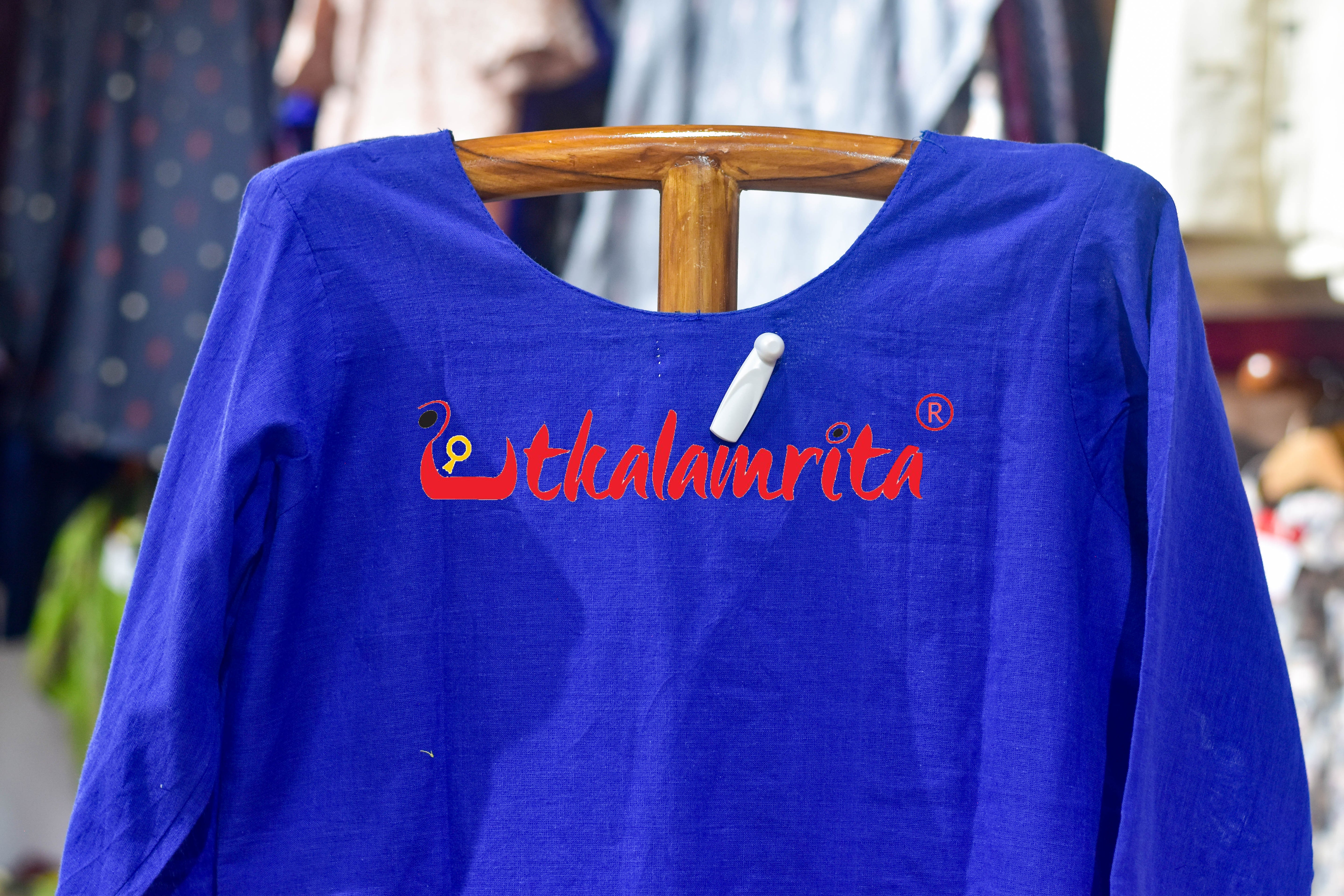 Blue Body Pasapali (Ladies' Kurti)