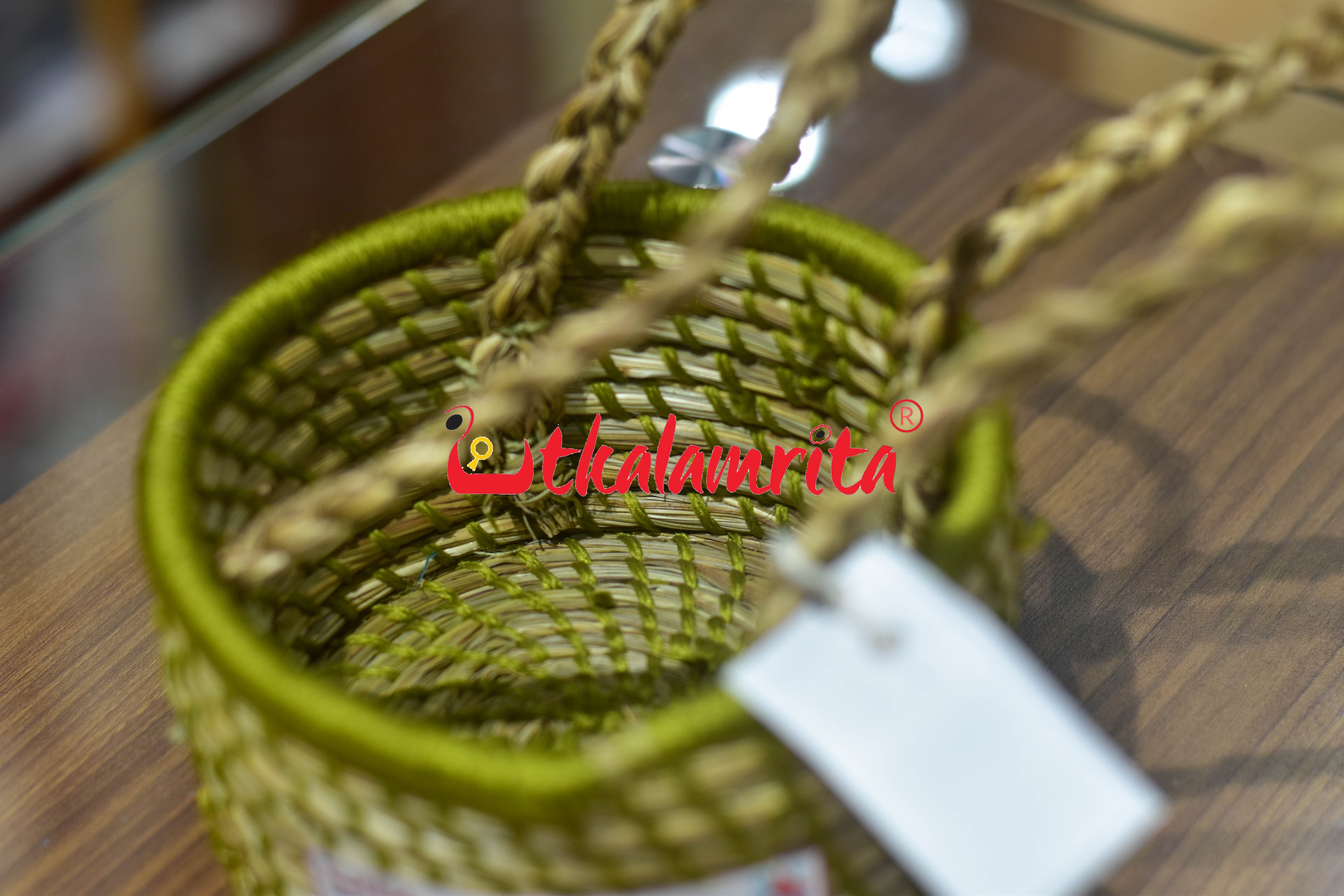 Sabai Grass Mini Thread Planter with Beni Handle